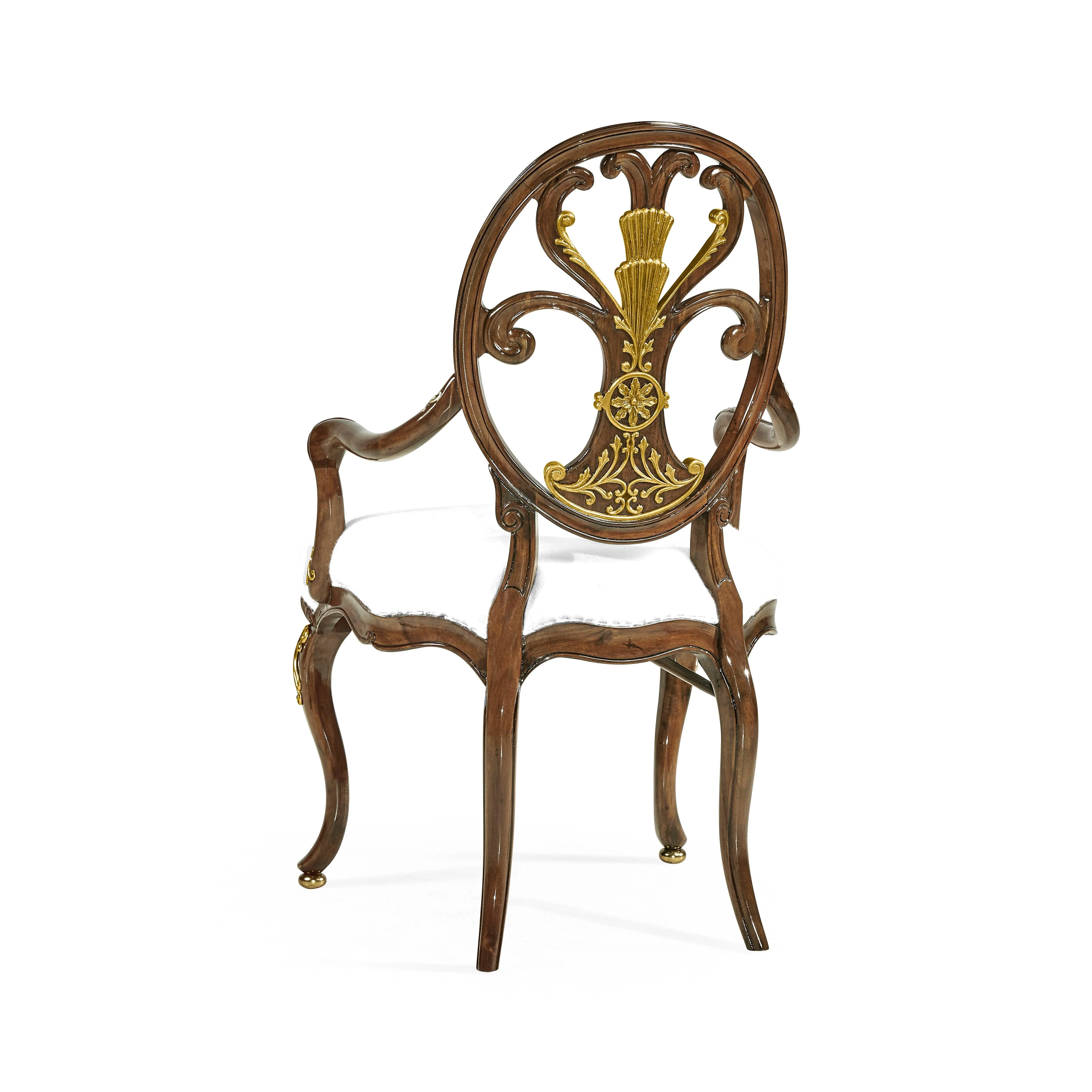 Traditional Accents Carving Oval Back Armchair - Remutear