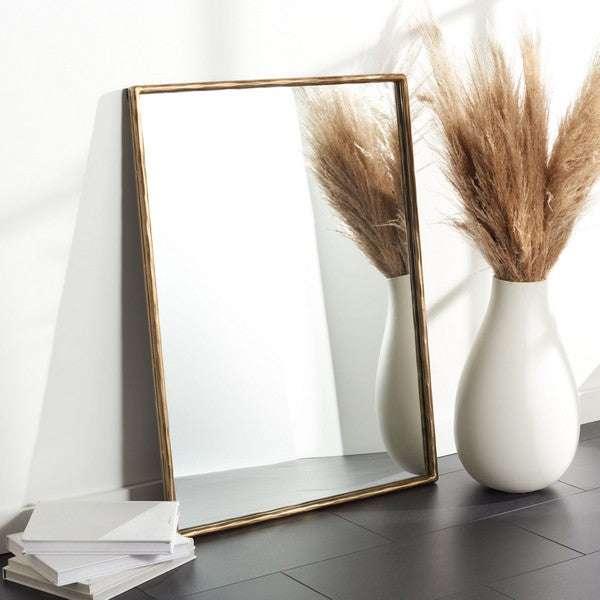 TRISH SMALL RECTANGLE METAL MIRROR - Remutear