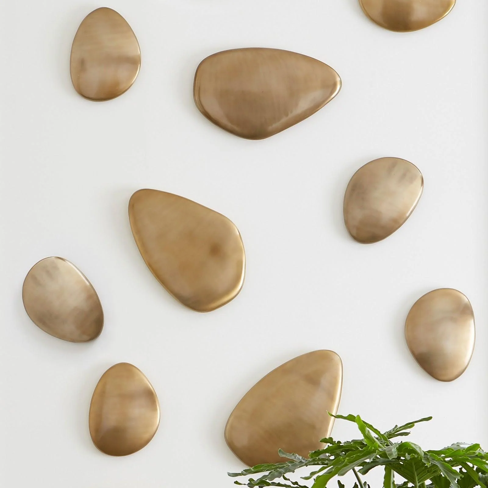 River Stone Wall Tile, Brass Finish, LG - Remutear