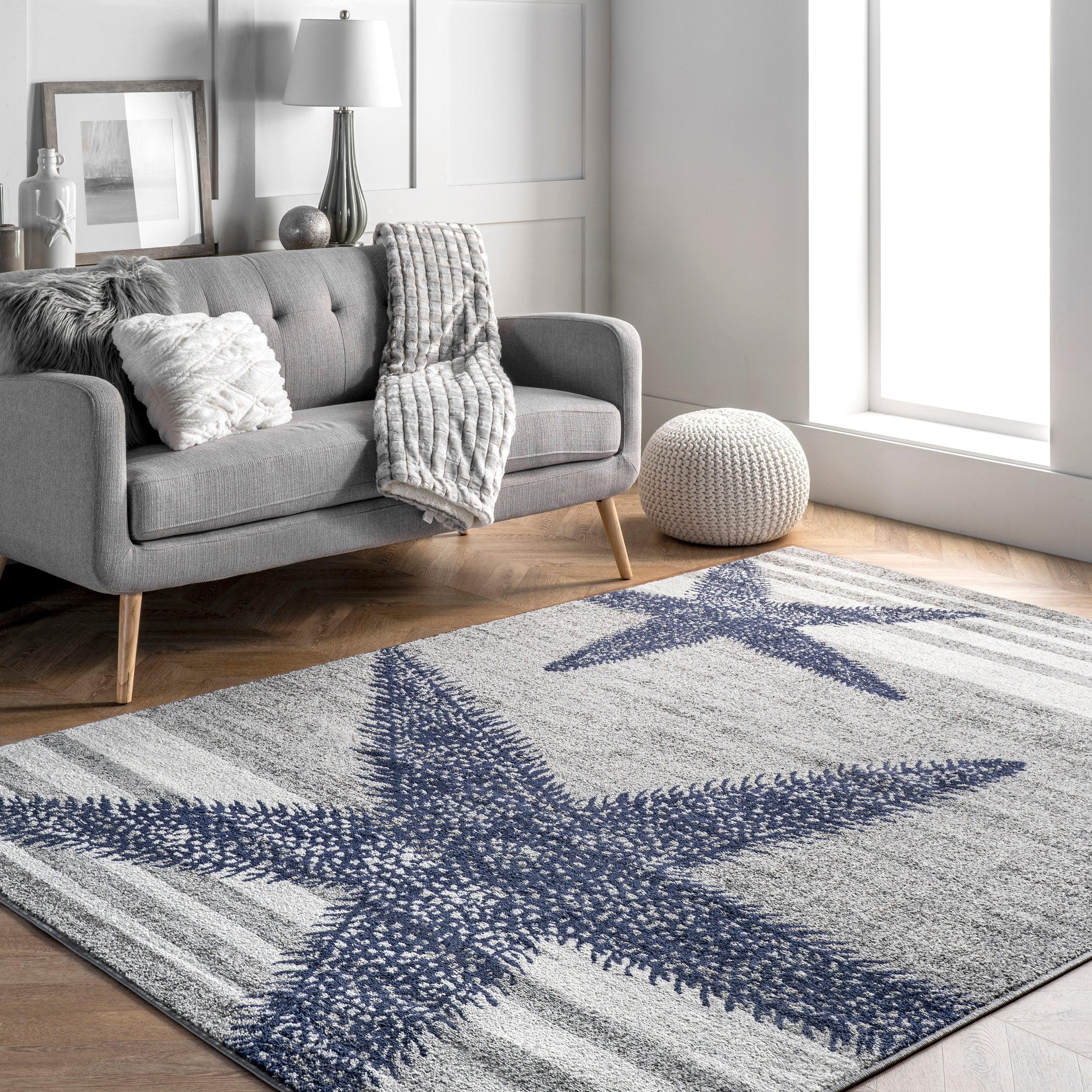 Thomas Paul Starfish and Striped Area Rug - Remutear