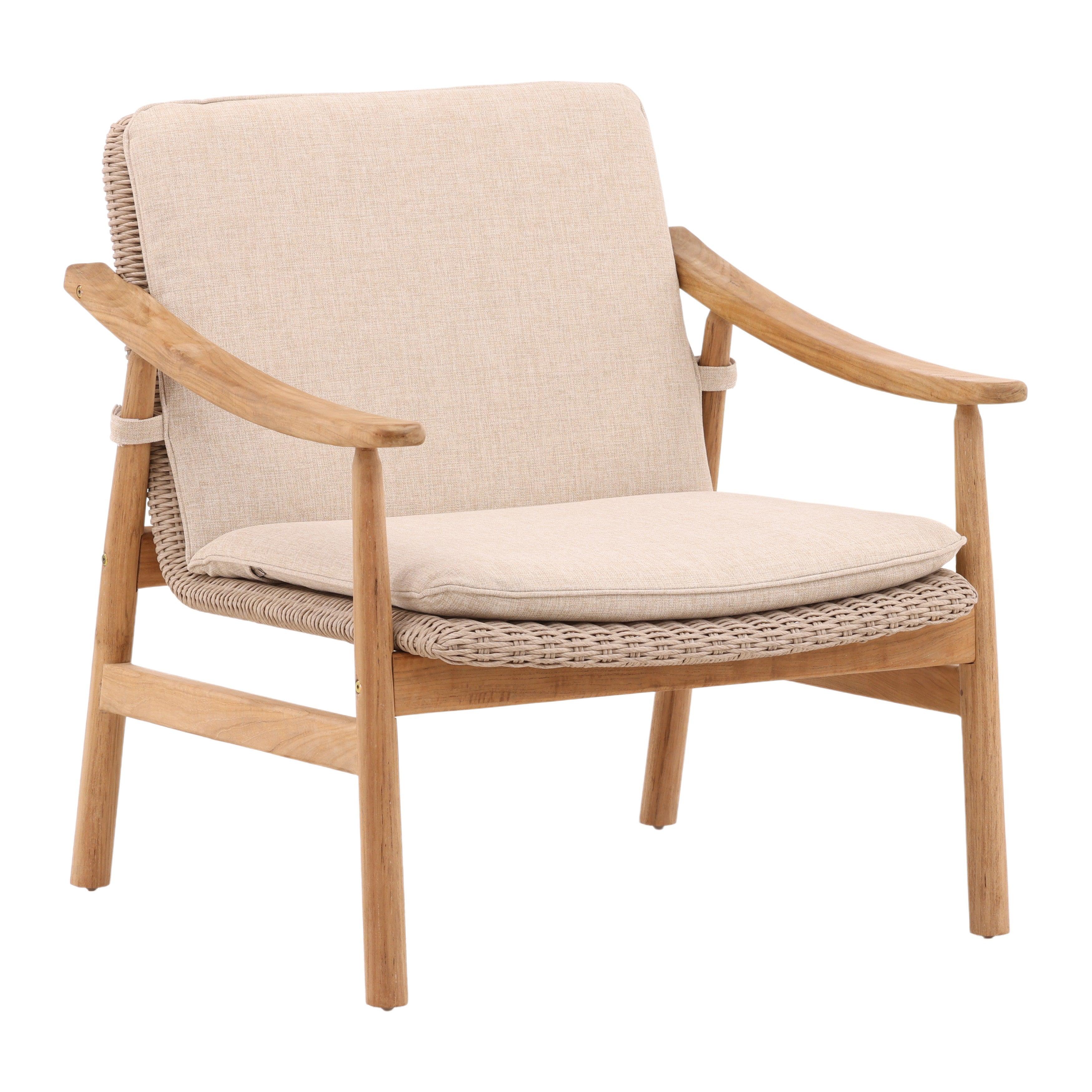 Wesley Outdoor Occasional Chair Beige - Remutear