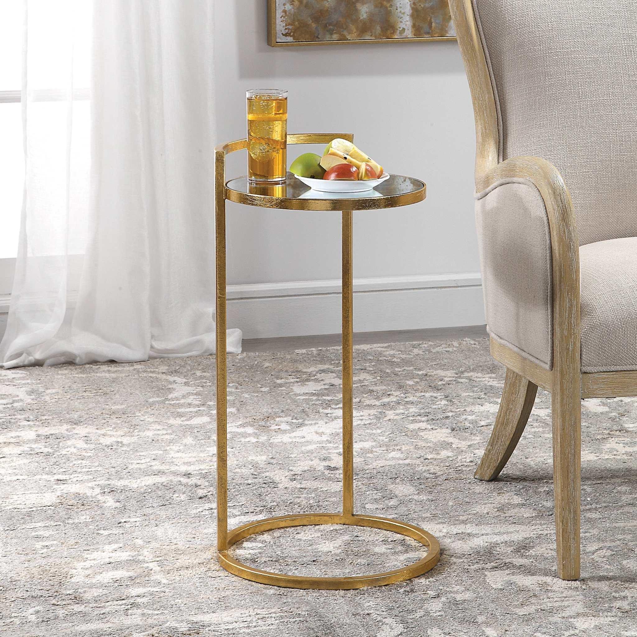 CAILIN GOLD ACCENT TABLE - Remutear