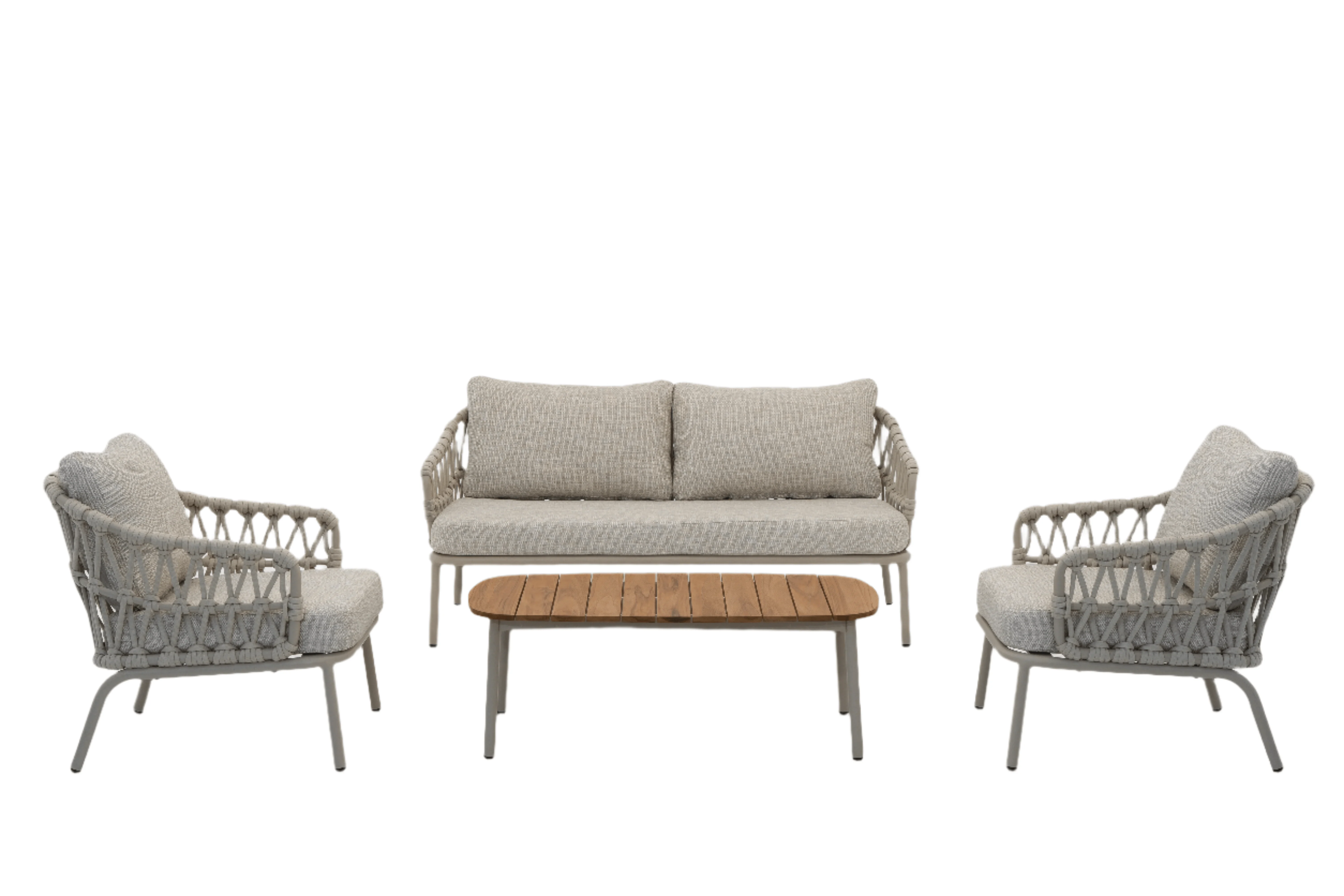 TERRAZZA 4 pcs set ( 1 Loveseat, 2 Lounge Chair, 1 Coffee table ) - Remutear