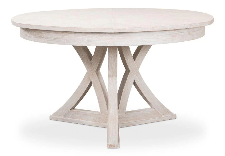 Giselle Jupe Dining Tbl Lg Whitewash Wht - Remutear