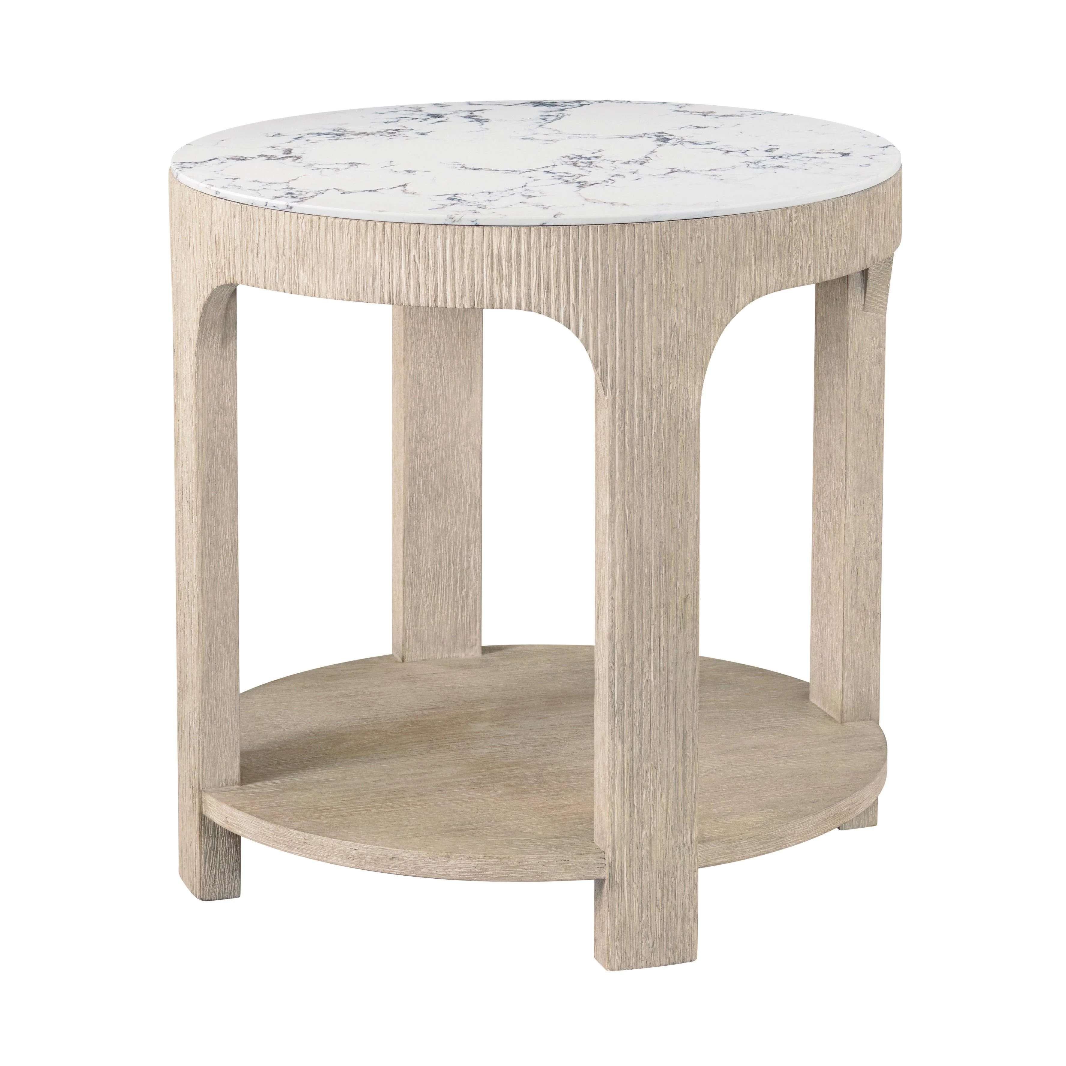 Horizon Round Quartz Side Table - Remutear