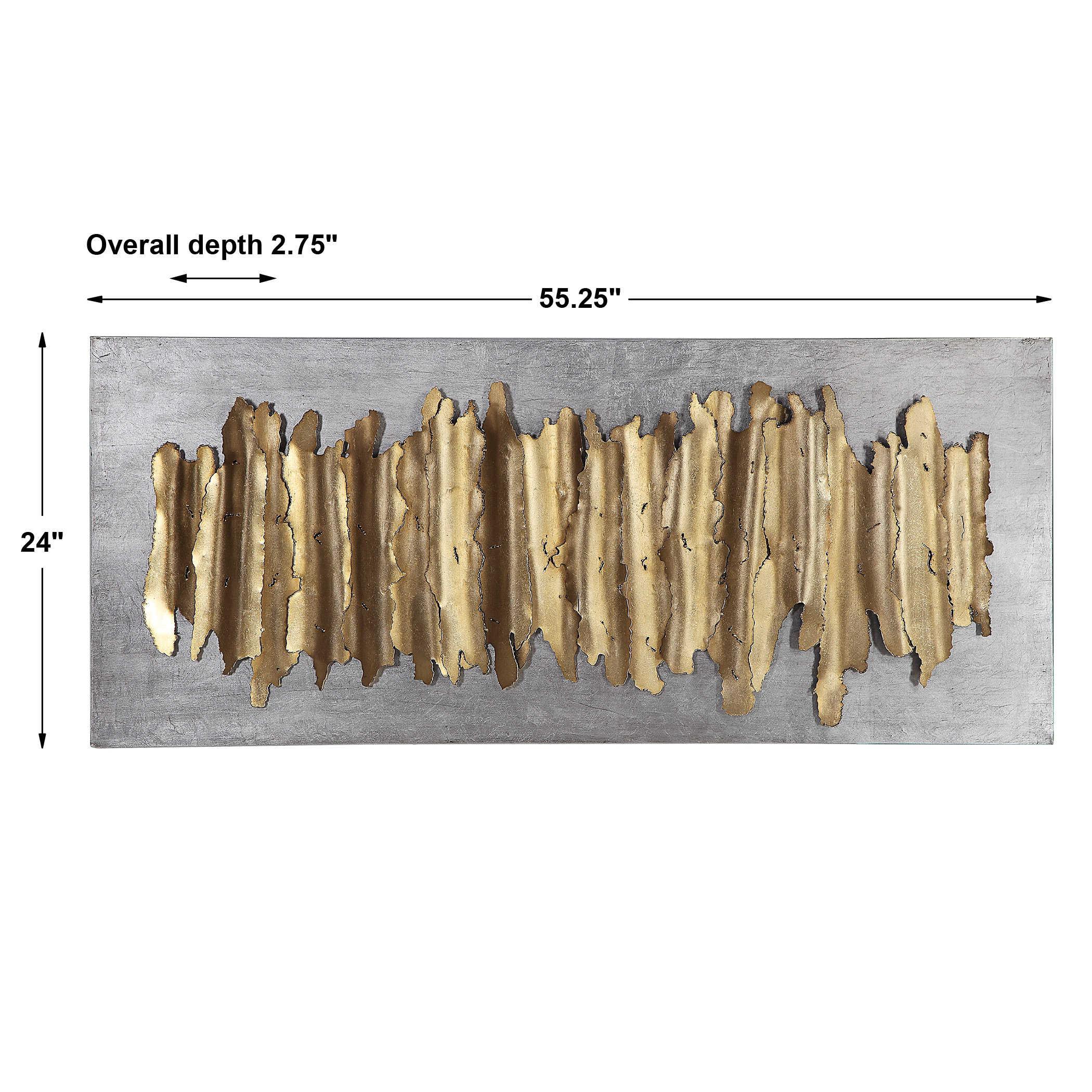 LEV GOLD METAL WALL DECOR - Remutear