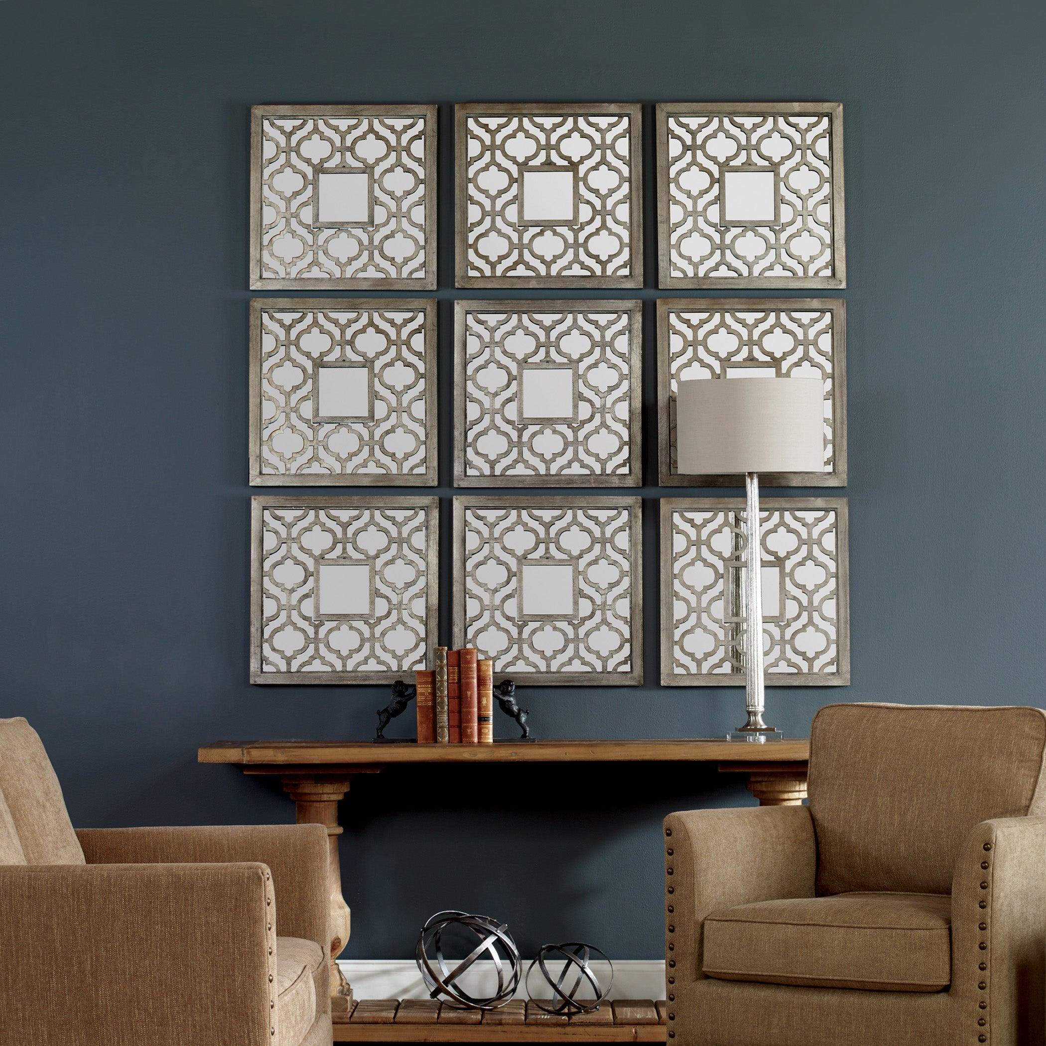 SORBOLO SQUARES DECORATIVE MIRROR SET/2 - Remutear