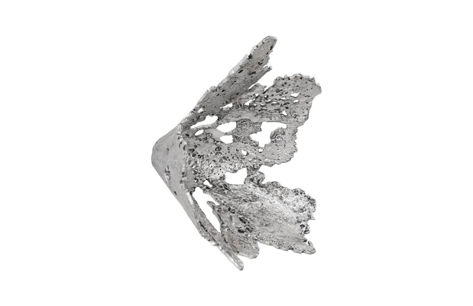 Perforated Splash Bowl Wall Art, Silver Leaf - Remutear