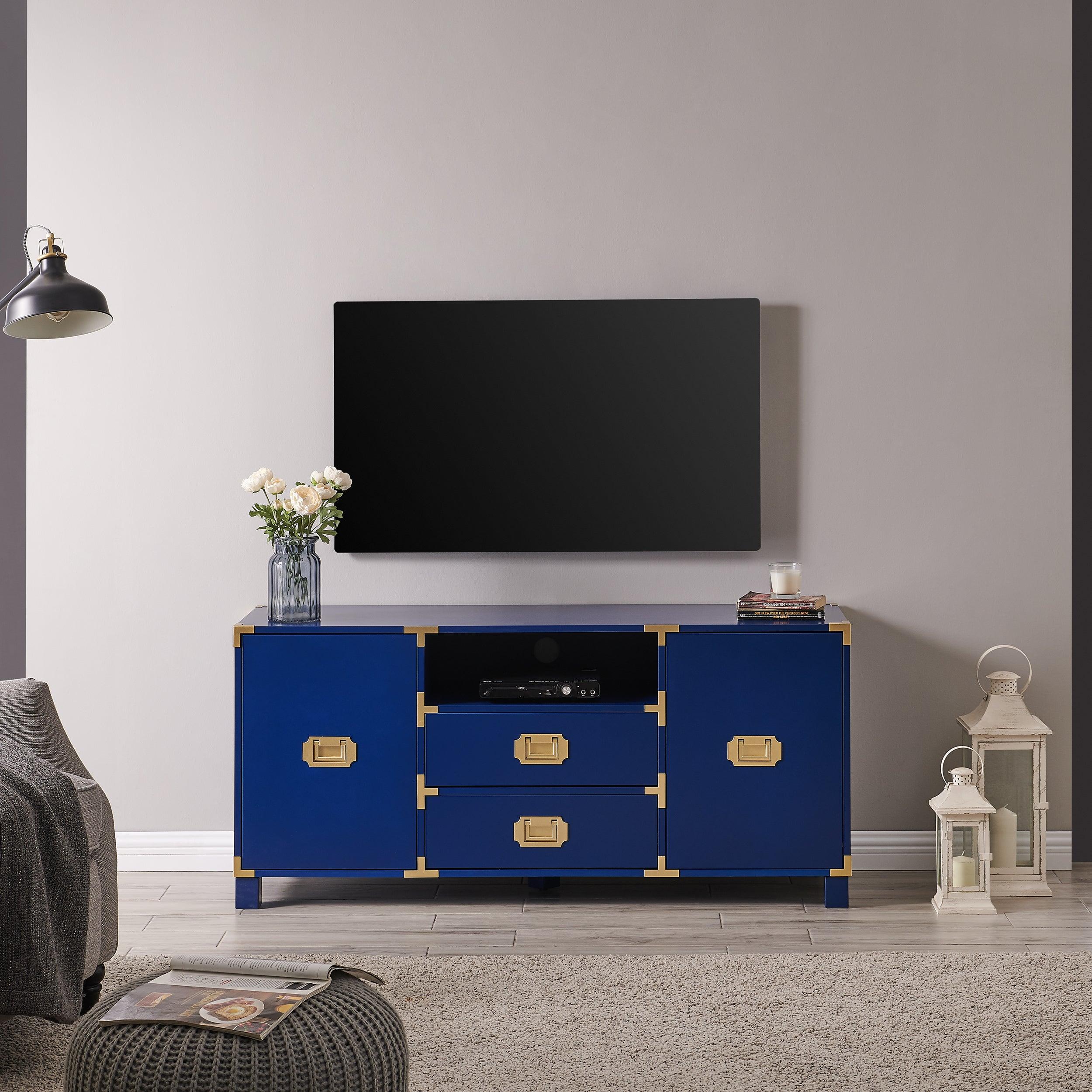 Campaign Entertainment Center Console - Navy - Remutear