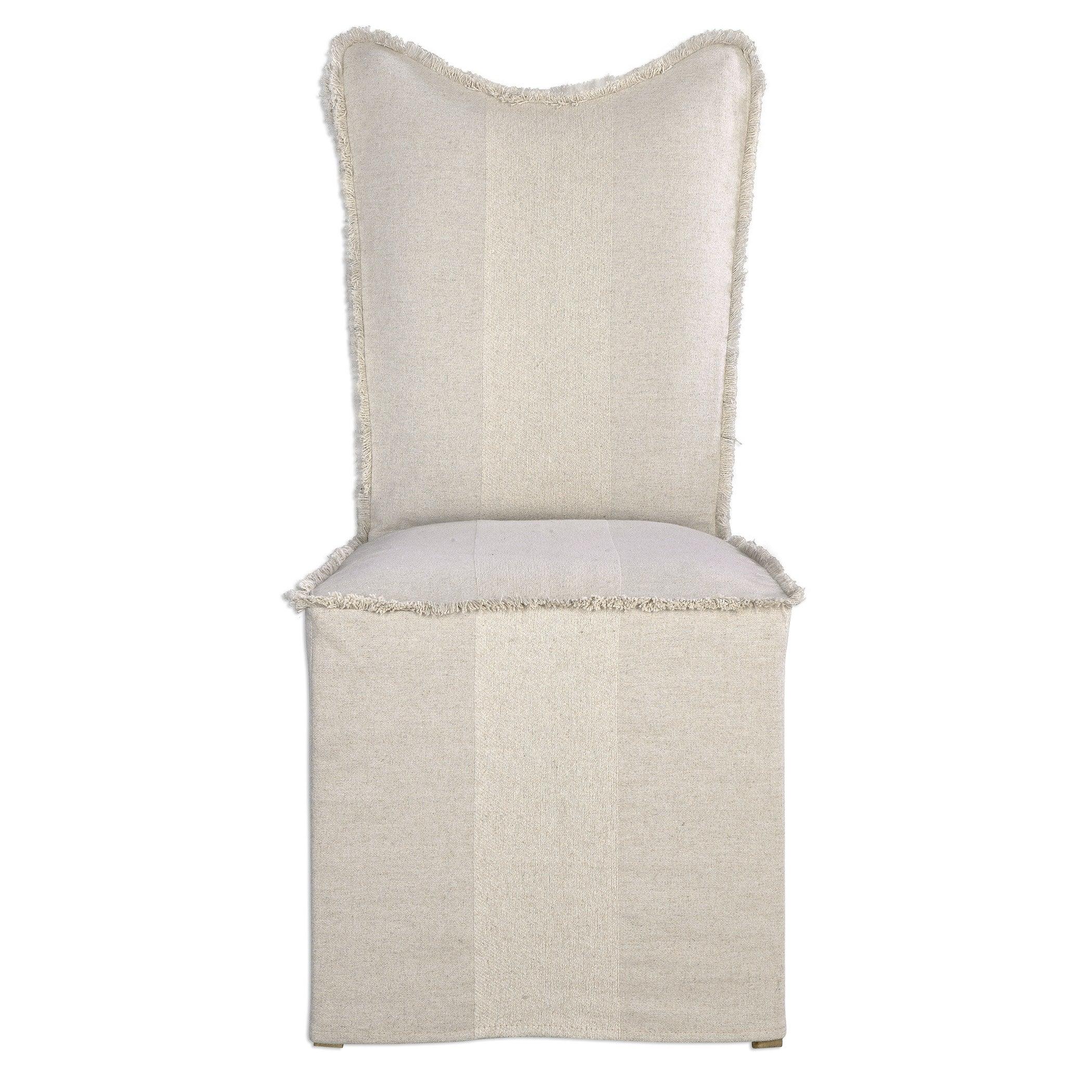 Lenore Armless Chairs, Flax, Set Of 2 - Remutear