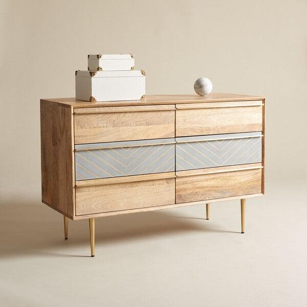 LENI 6 DRAWER CEMENT DRESSER - Remutear