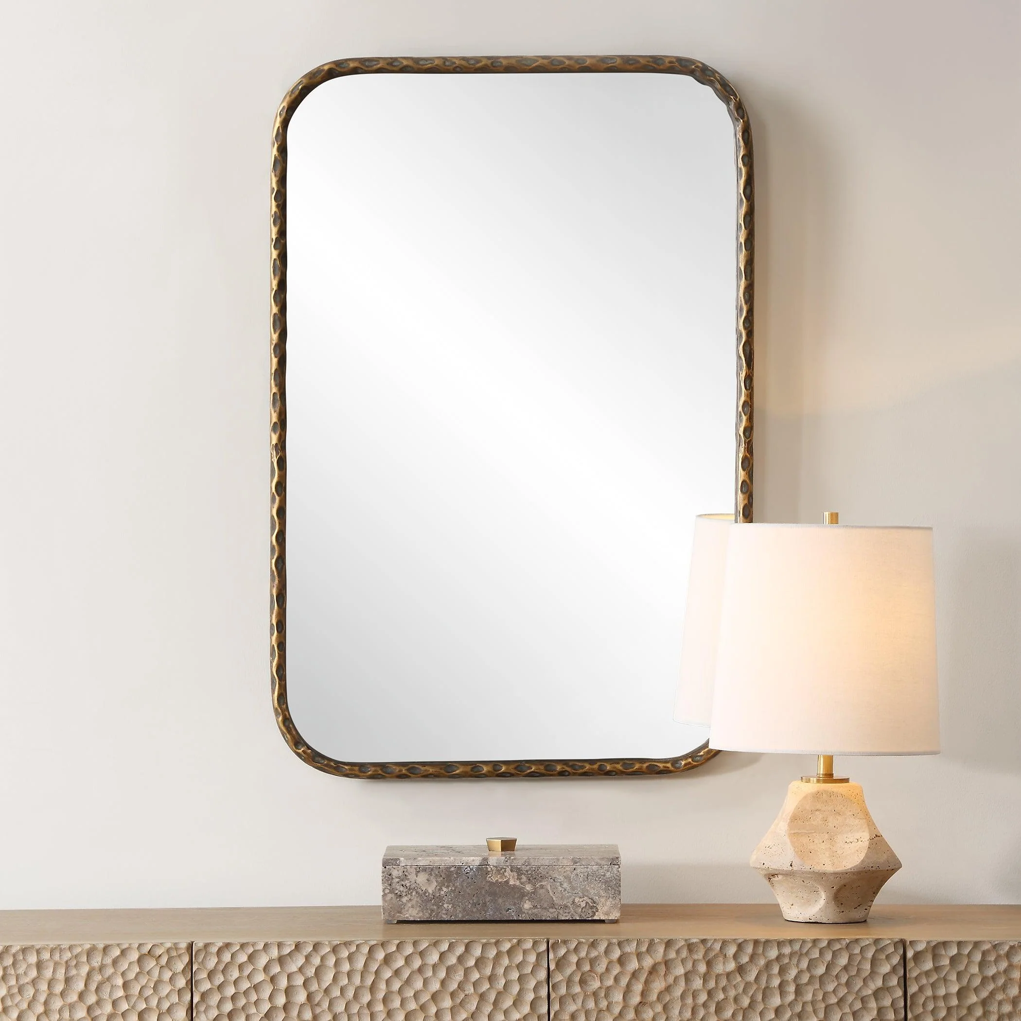 A Little Knotty Bronze Vanity Mirror - Remutear