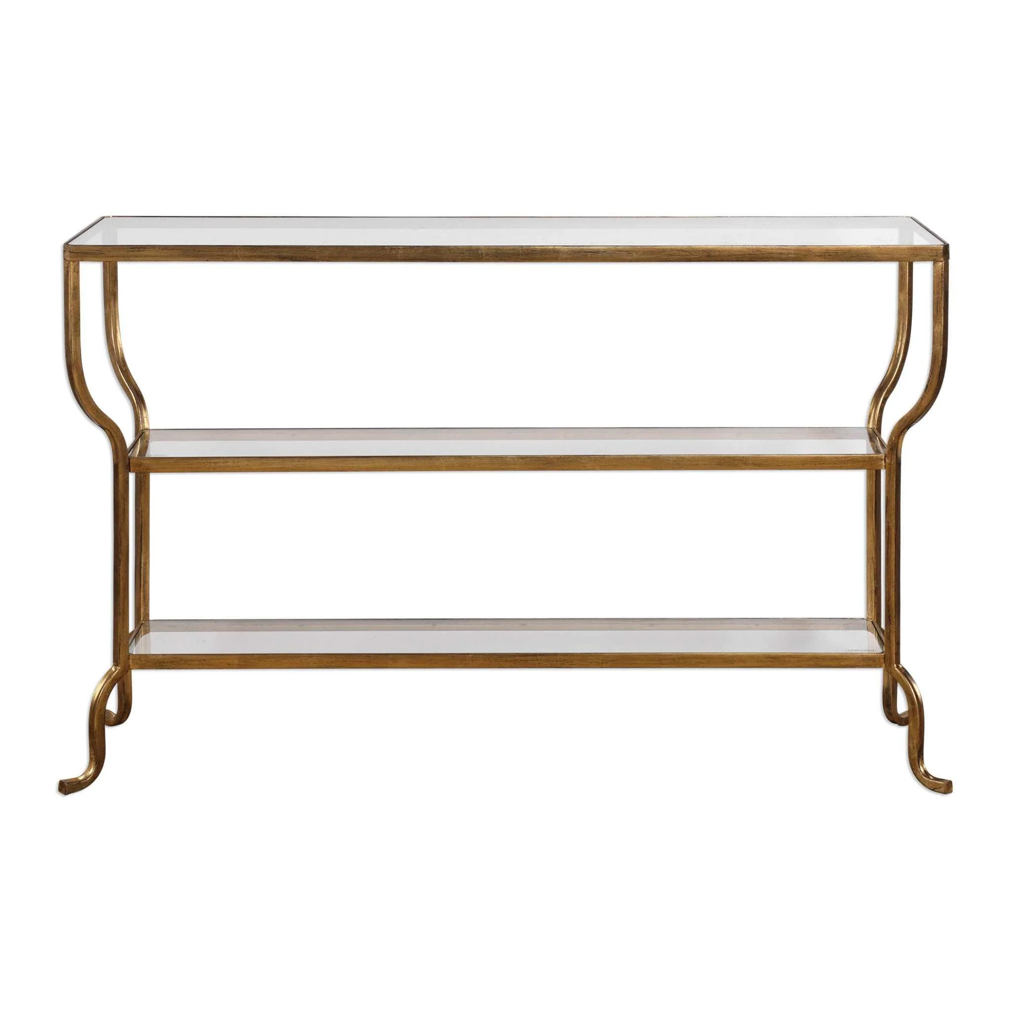 DELINE GOLD CONSOLE TABLE - Remutear