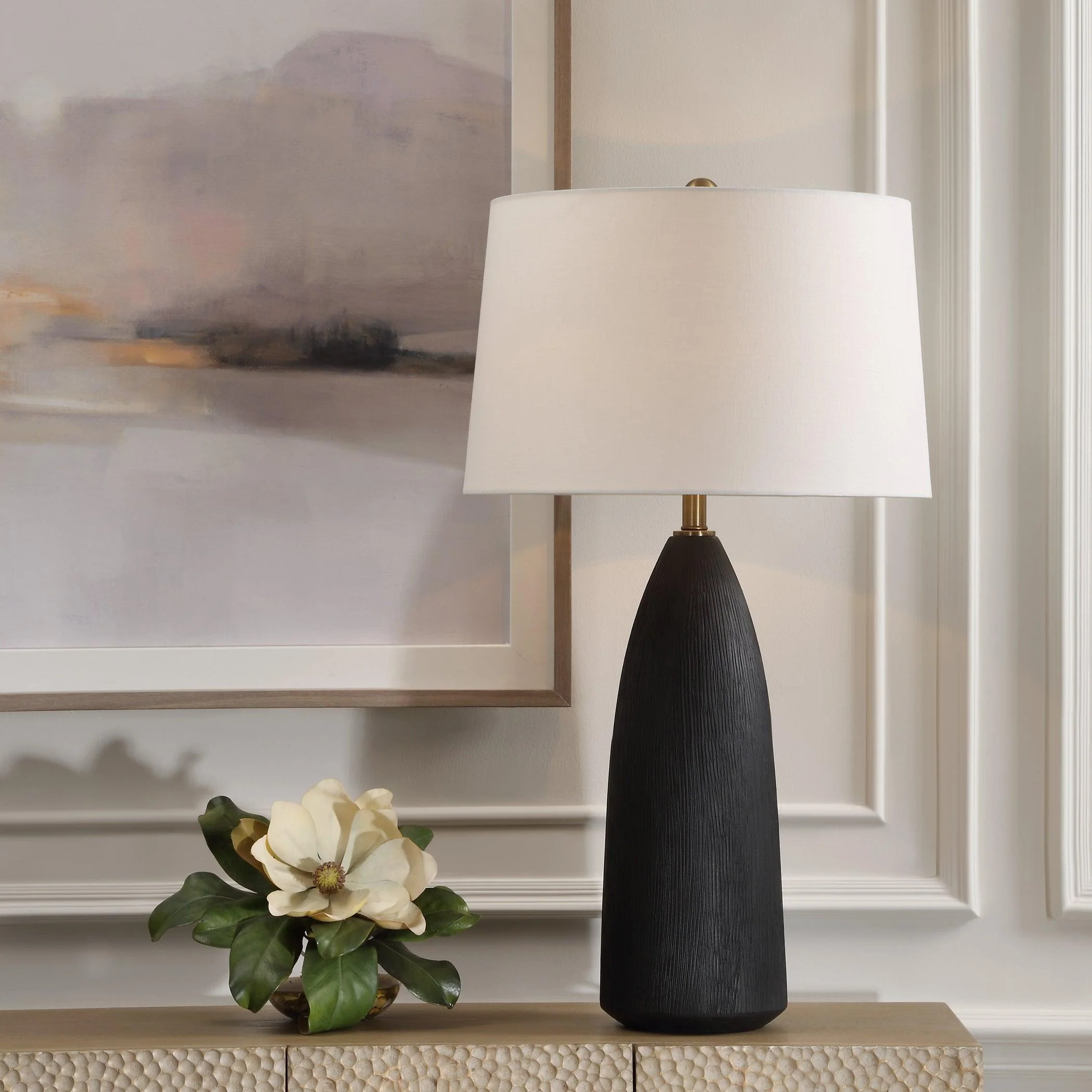 Jett Black Table Lamp - Remutear