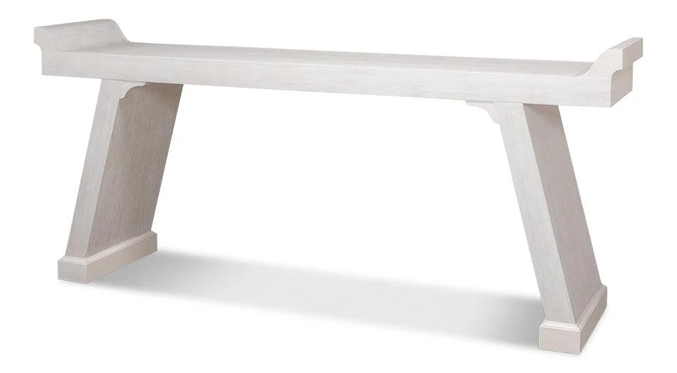 Suspension Console Table Whitewash White - Remutear