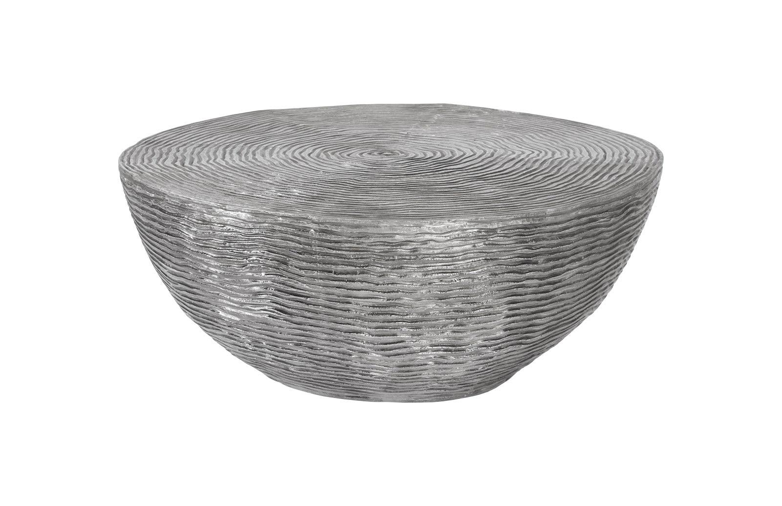 Ripple Coffee Table, Black/Silver, Aluminum - Remutear