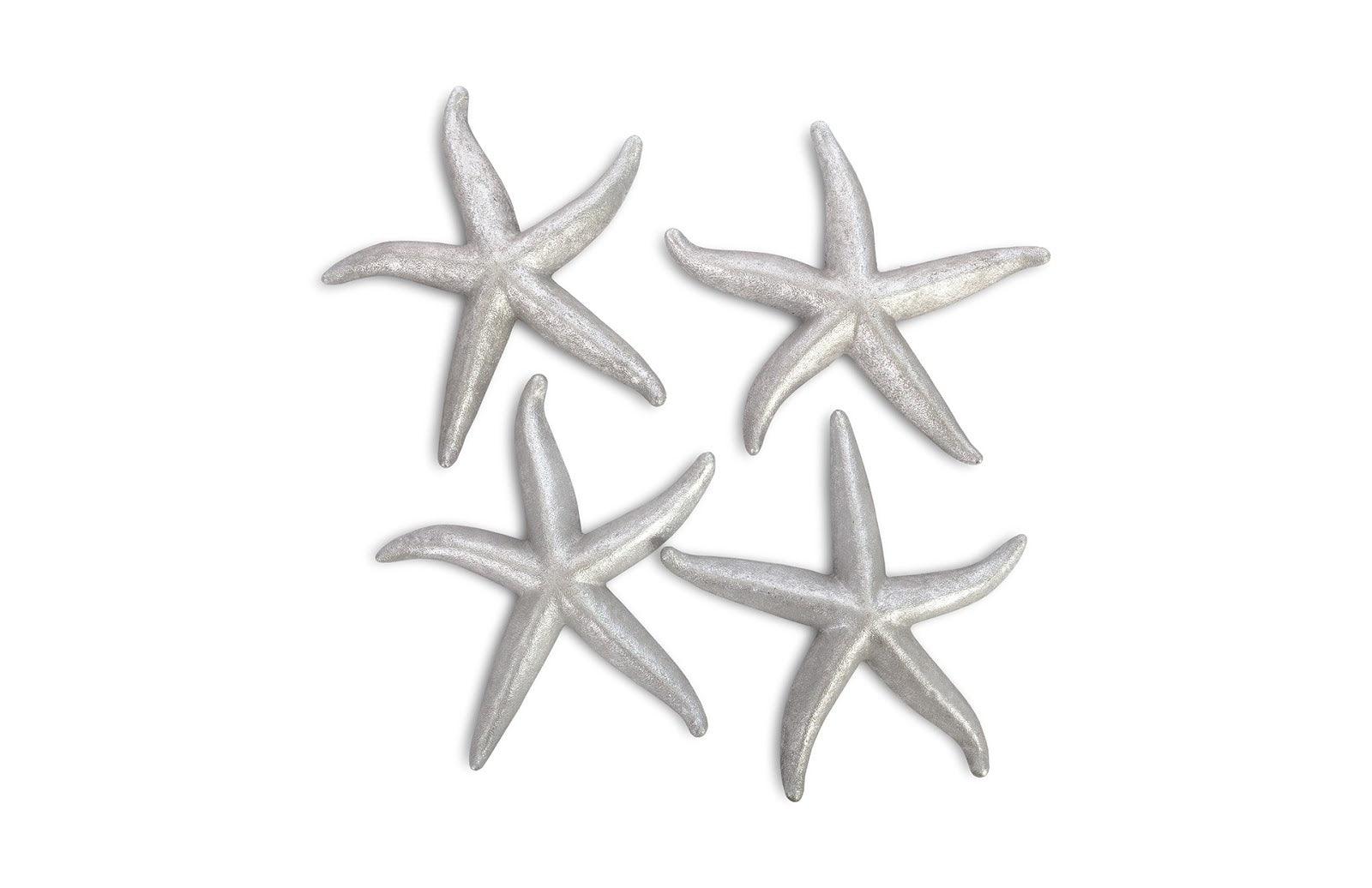 Starfish, Silver Leaf, Set of 4, LG - Remutear
