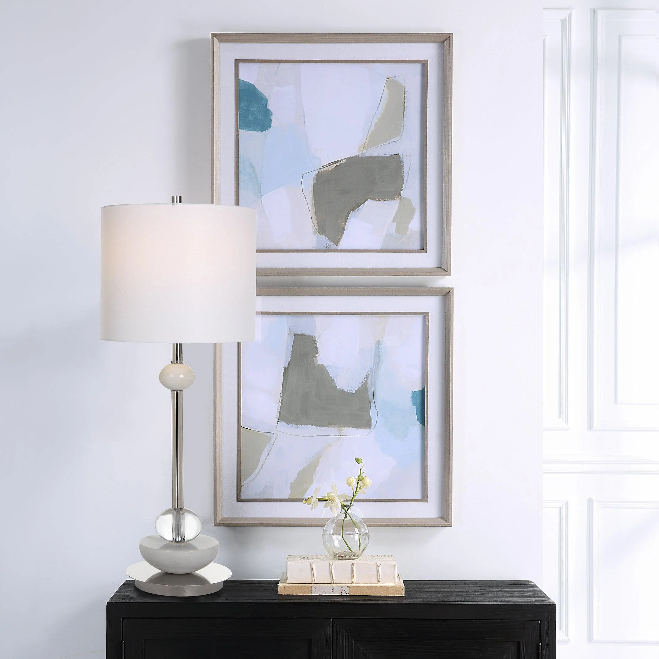 Mist Shapes Framed Prints, Set/2 - Remutear