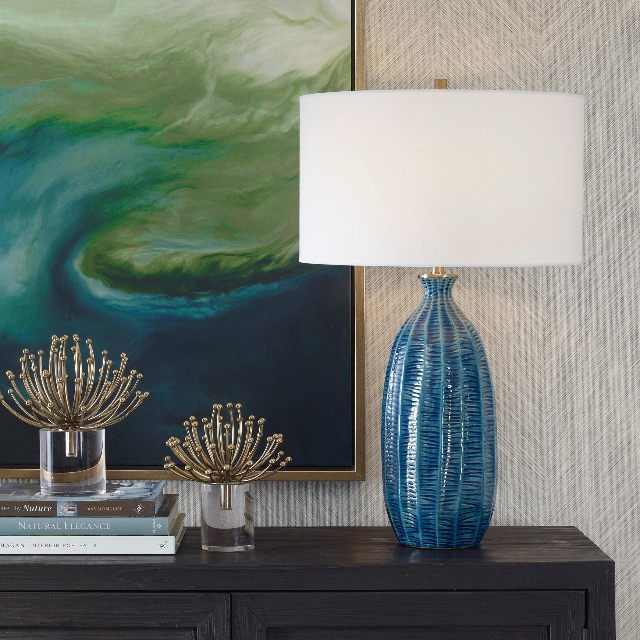 Bixby Blue Table Lamp - Remutear