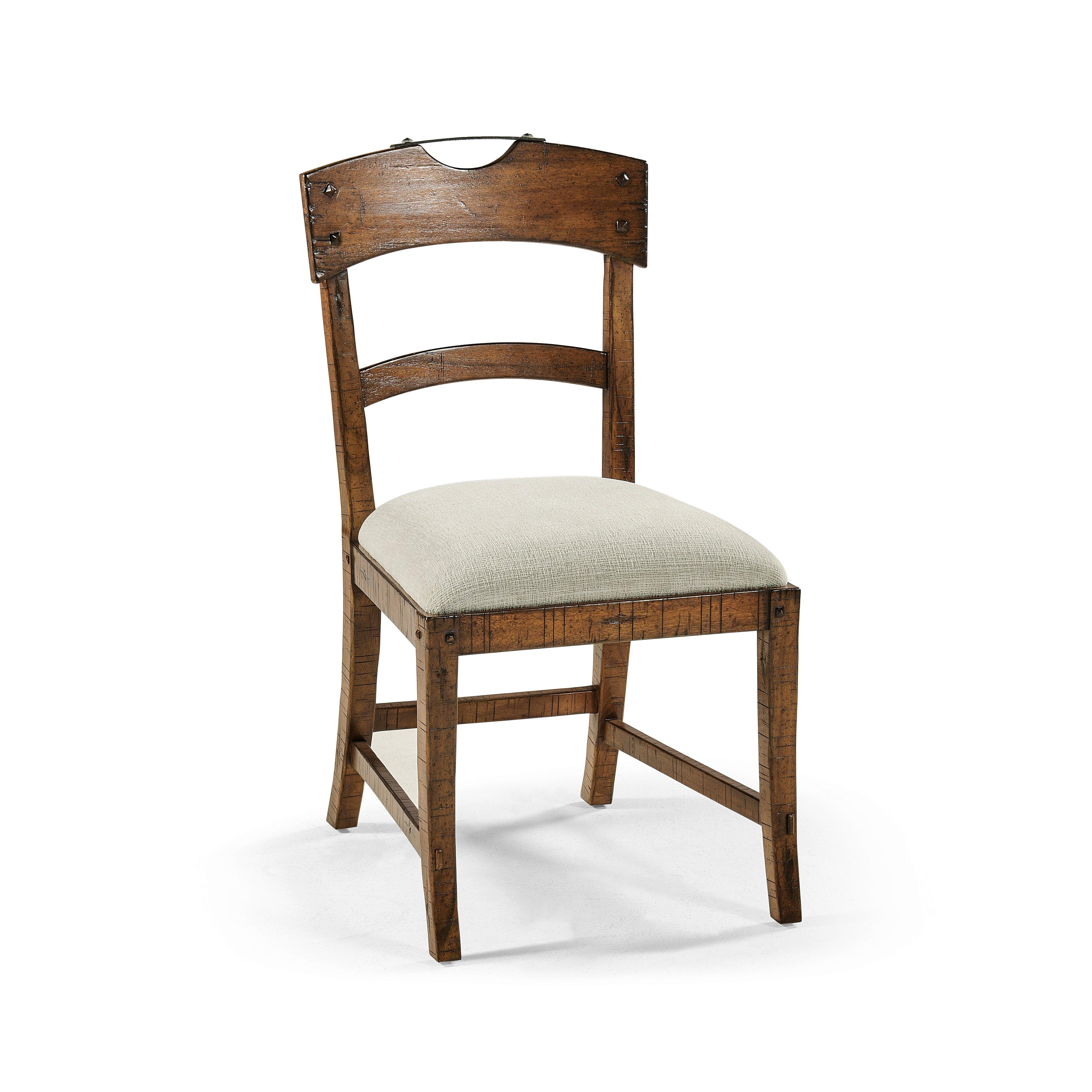 Casual Accents Country Walnut Planked Side Chair - Remutear