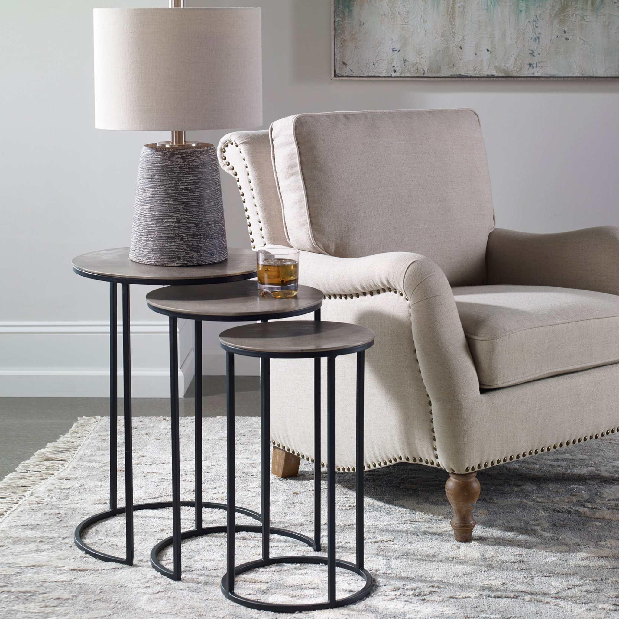Erik Metal Nesting Tables, S/3 - Remutear