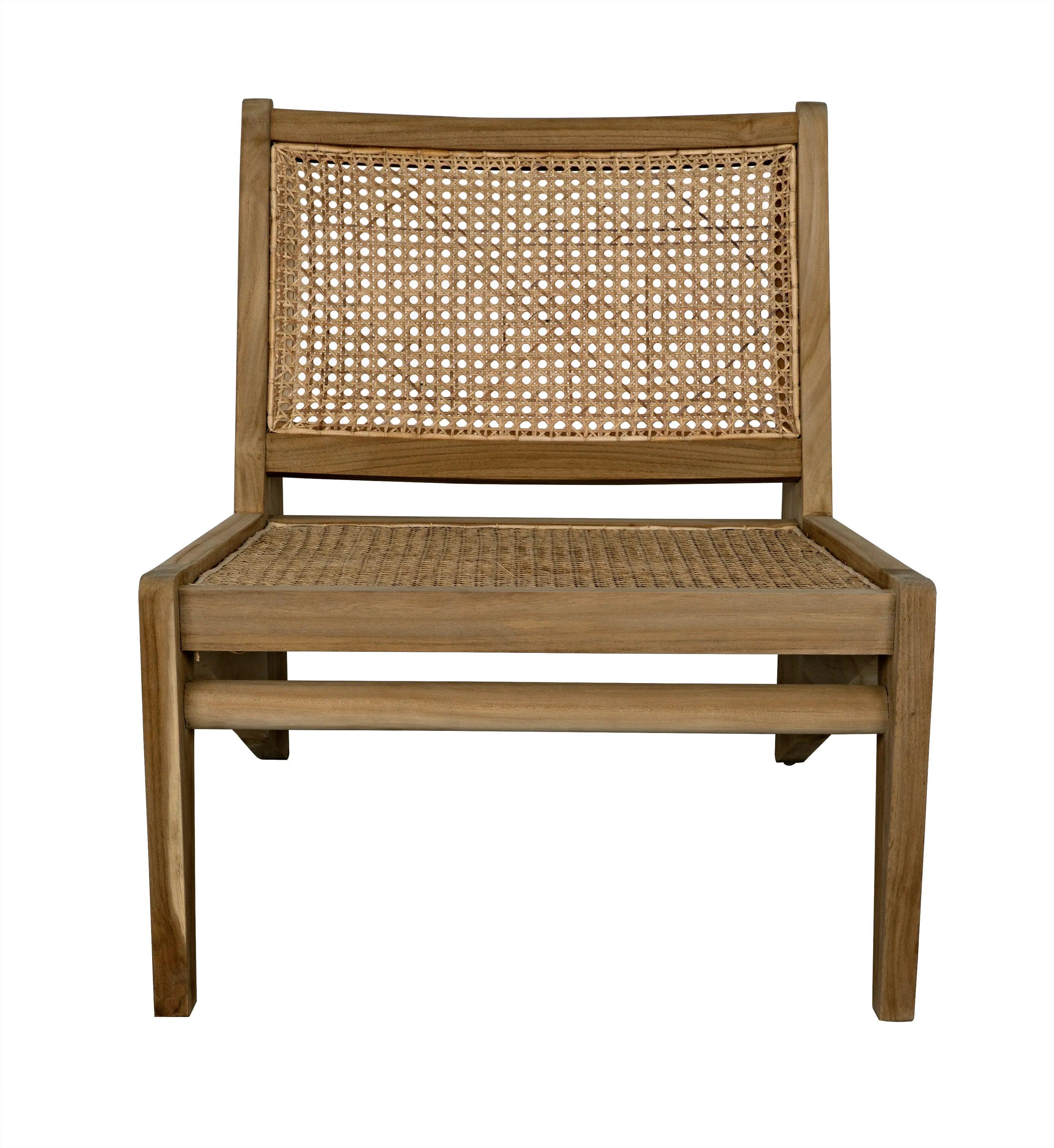 Udine Chair With Caning, Teak - Remutear
