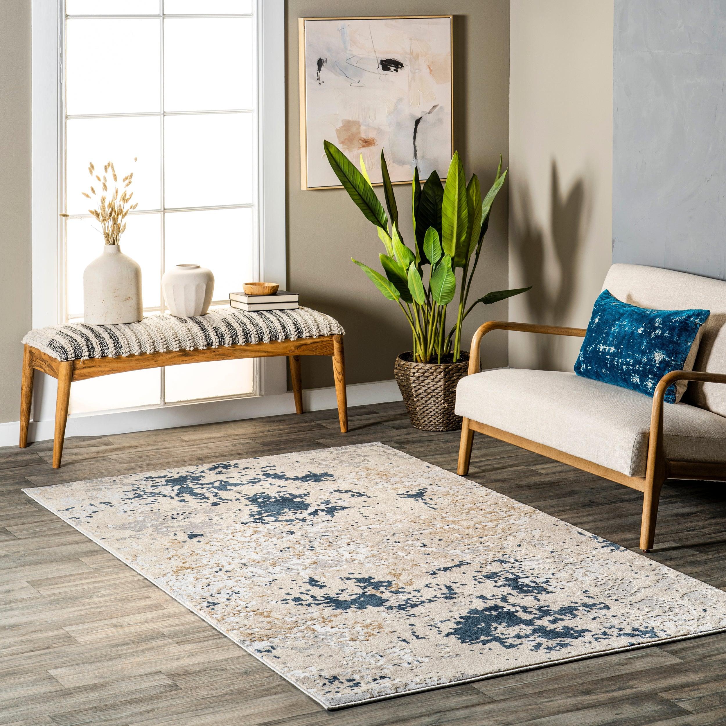 Chastin Modern Abstract Area Rug - Remutear