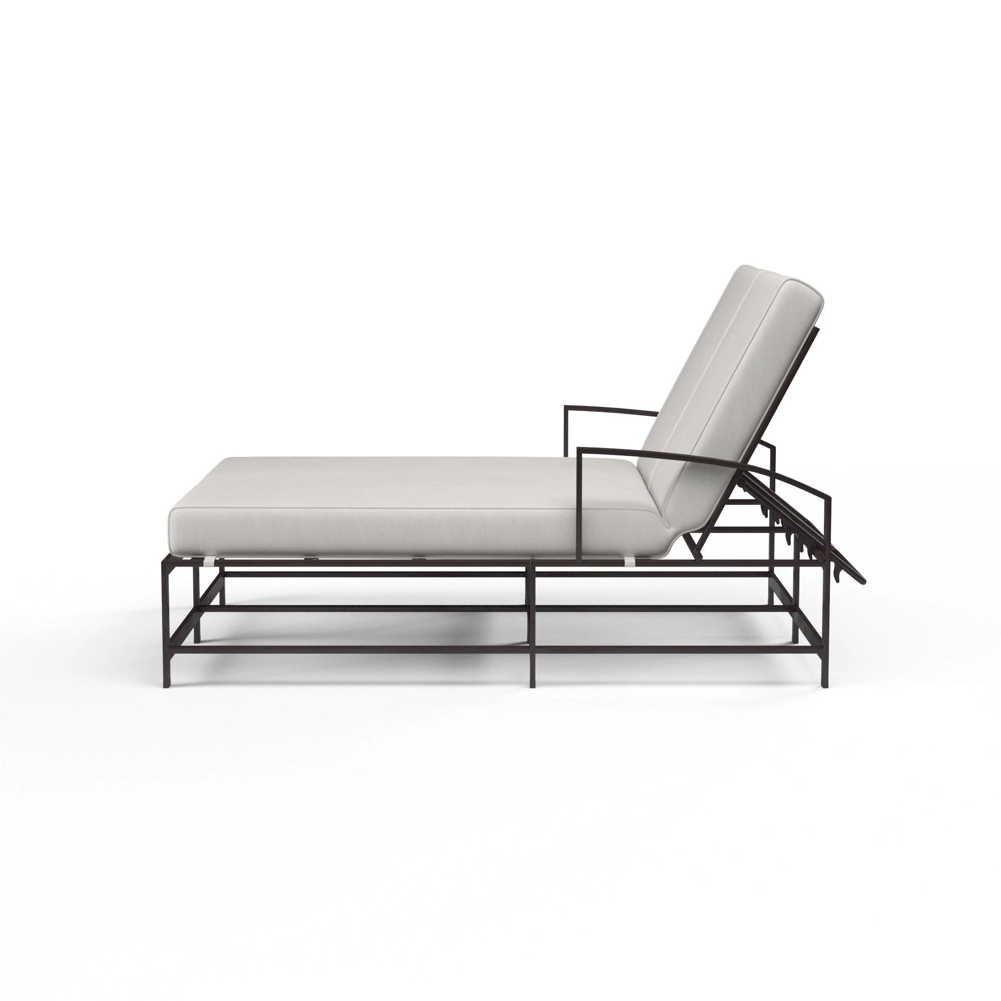 La Jolla Double Chaise in Canvas Flax w/ Self Welt - Remutear