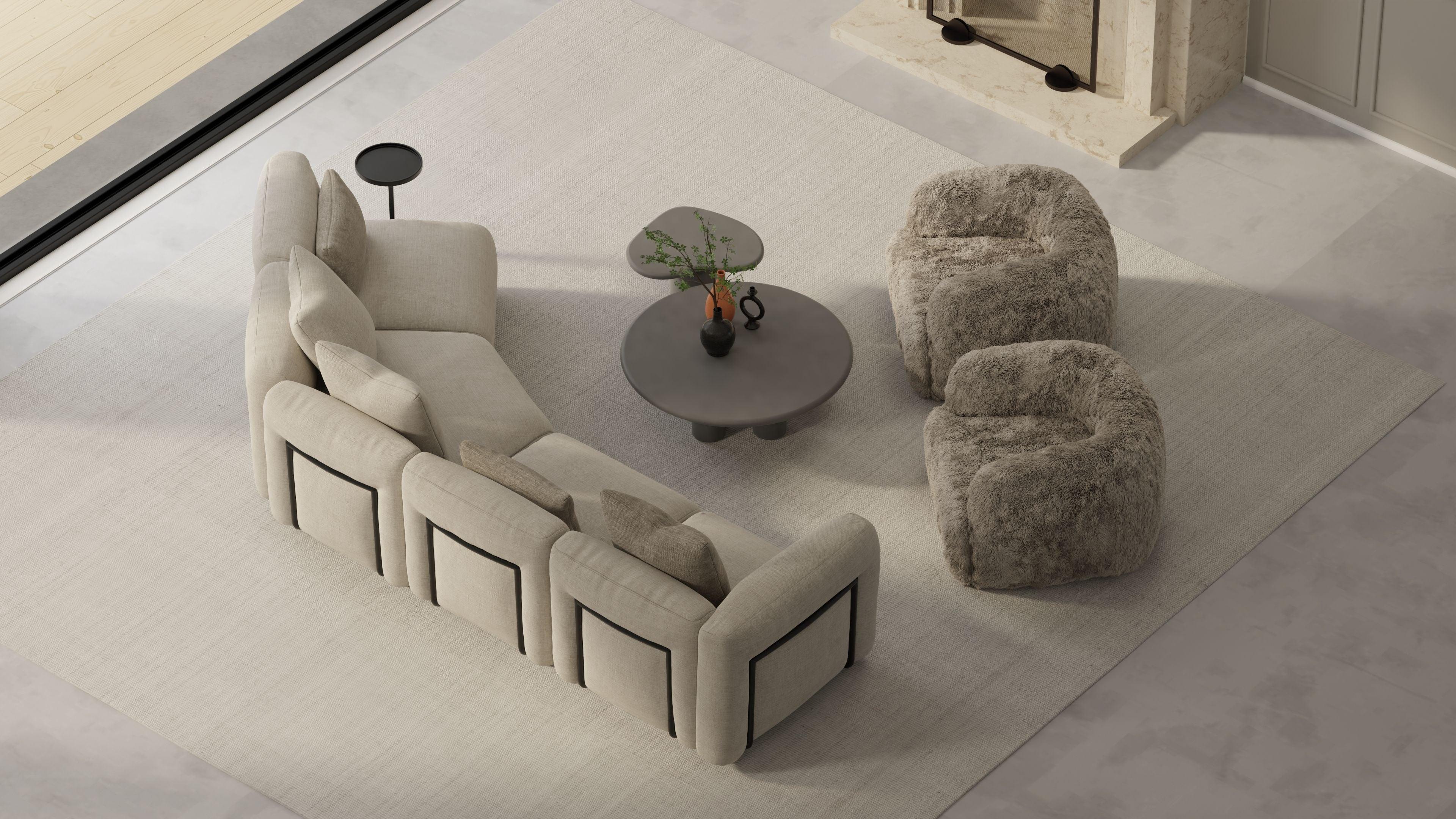 MAARTEN Sectional RAF 4 piece - Remutear