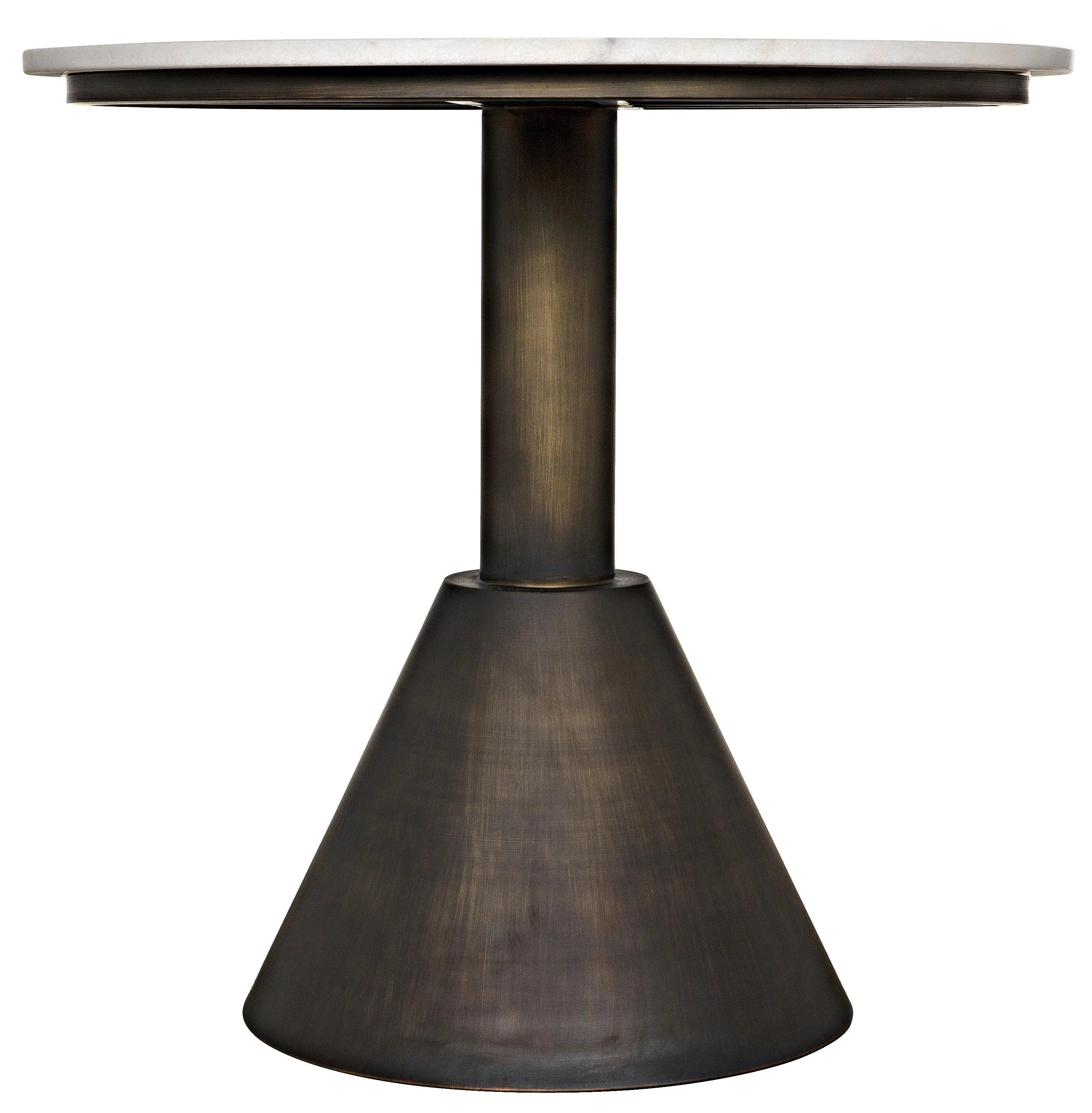 Joseph Side Table, Aged Brass - Remutear