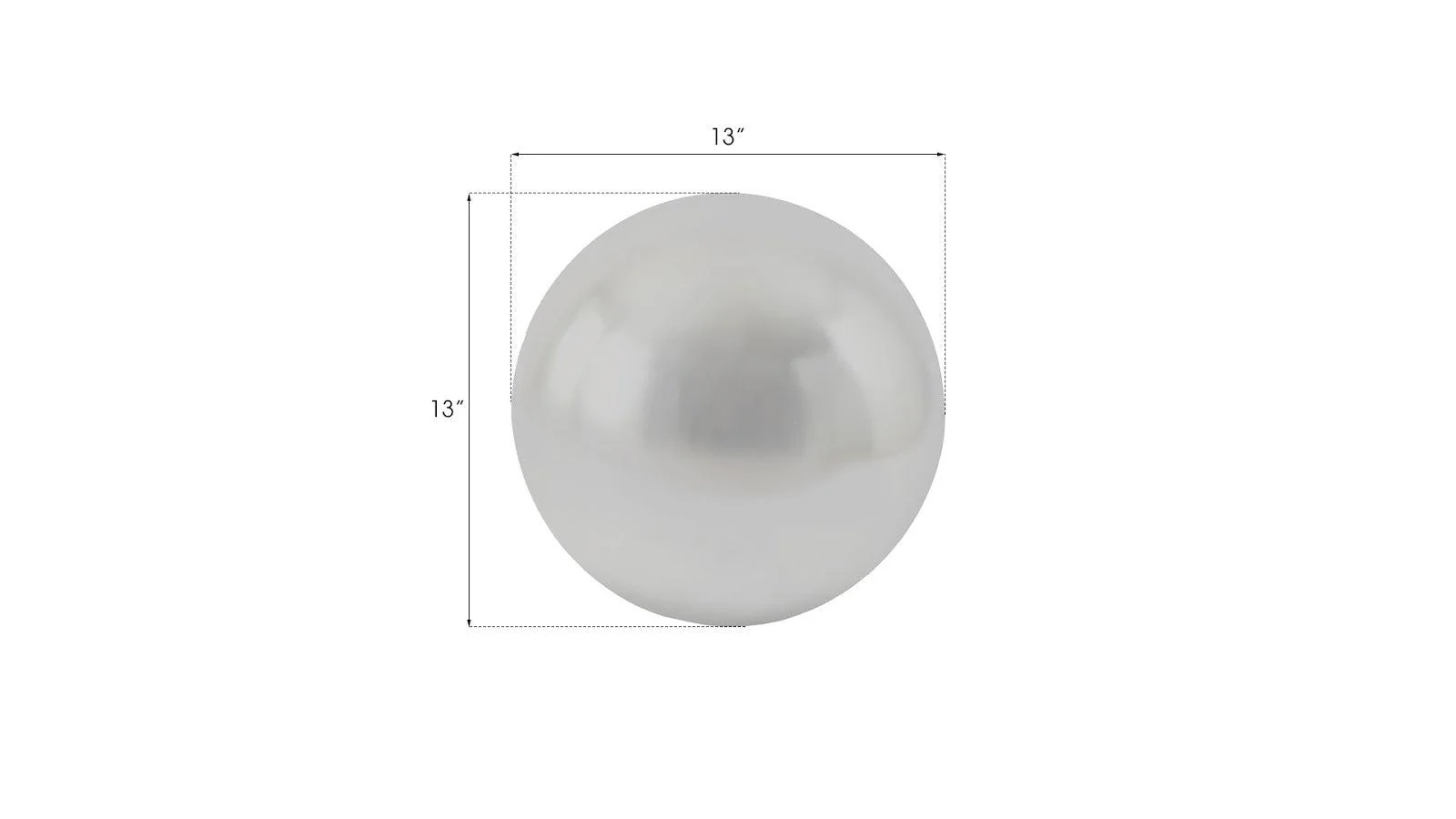 Floor Ball, Small, Silver Leaf - Remutear