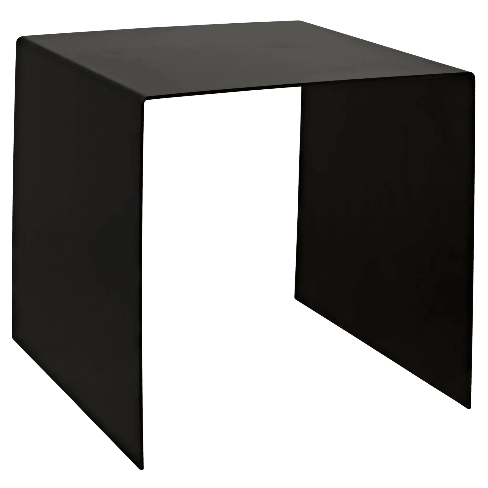 Yves Side Table, Medium, Black Steel - Remutear