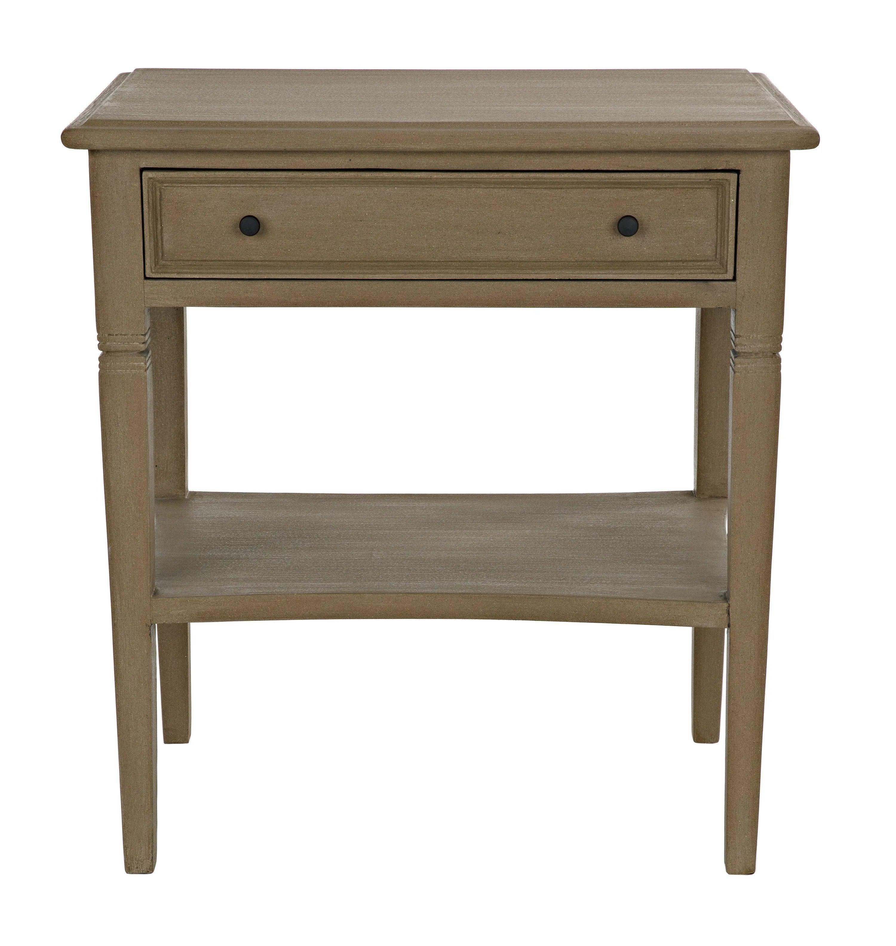 Oxford 1-Drawer Side Table, Weathered - Remutear