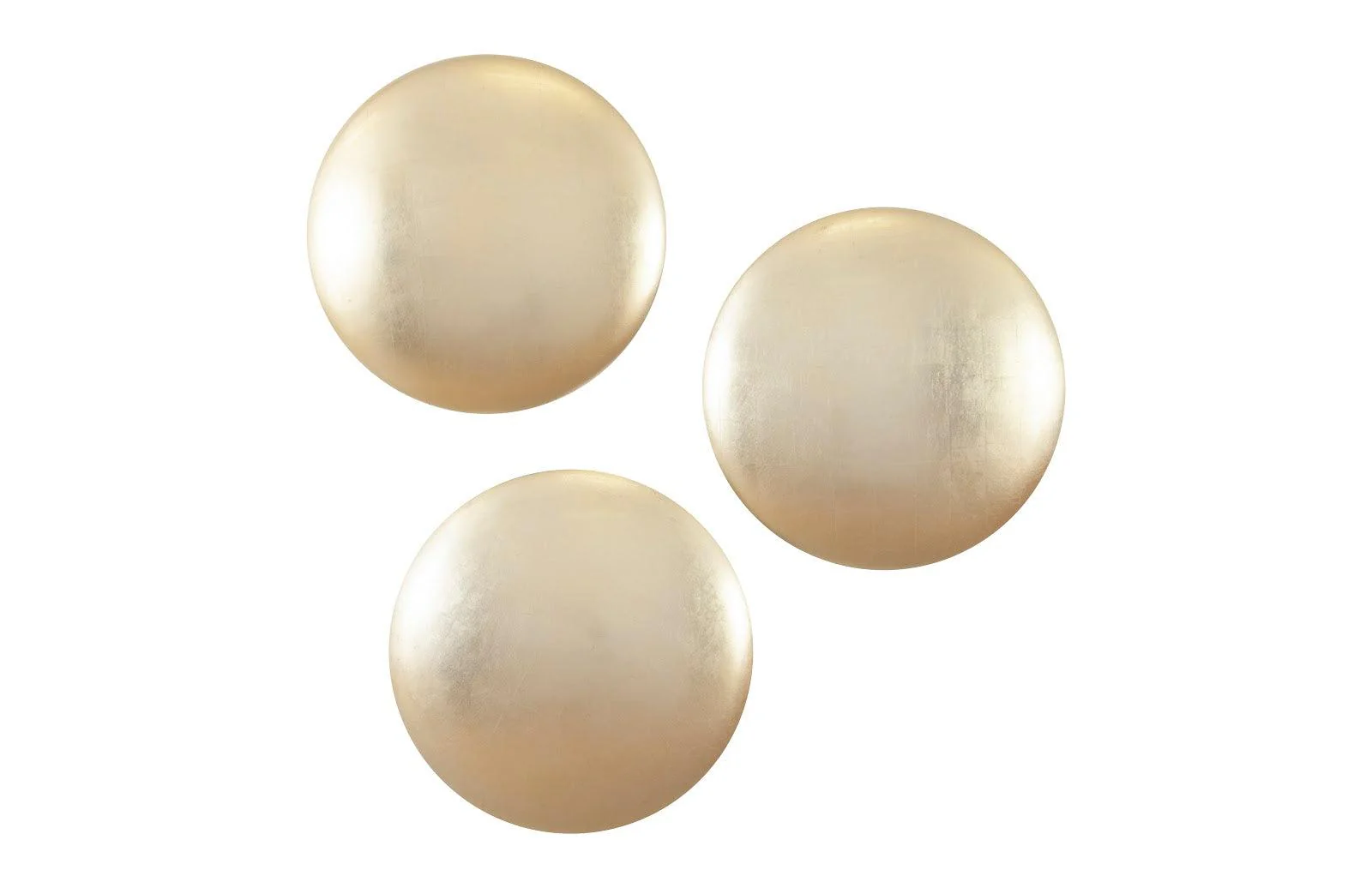 Orb Wall Tiles, Set of 3, Gold Leaf - Remutear