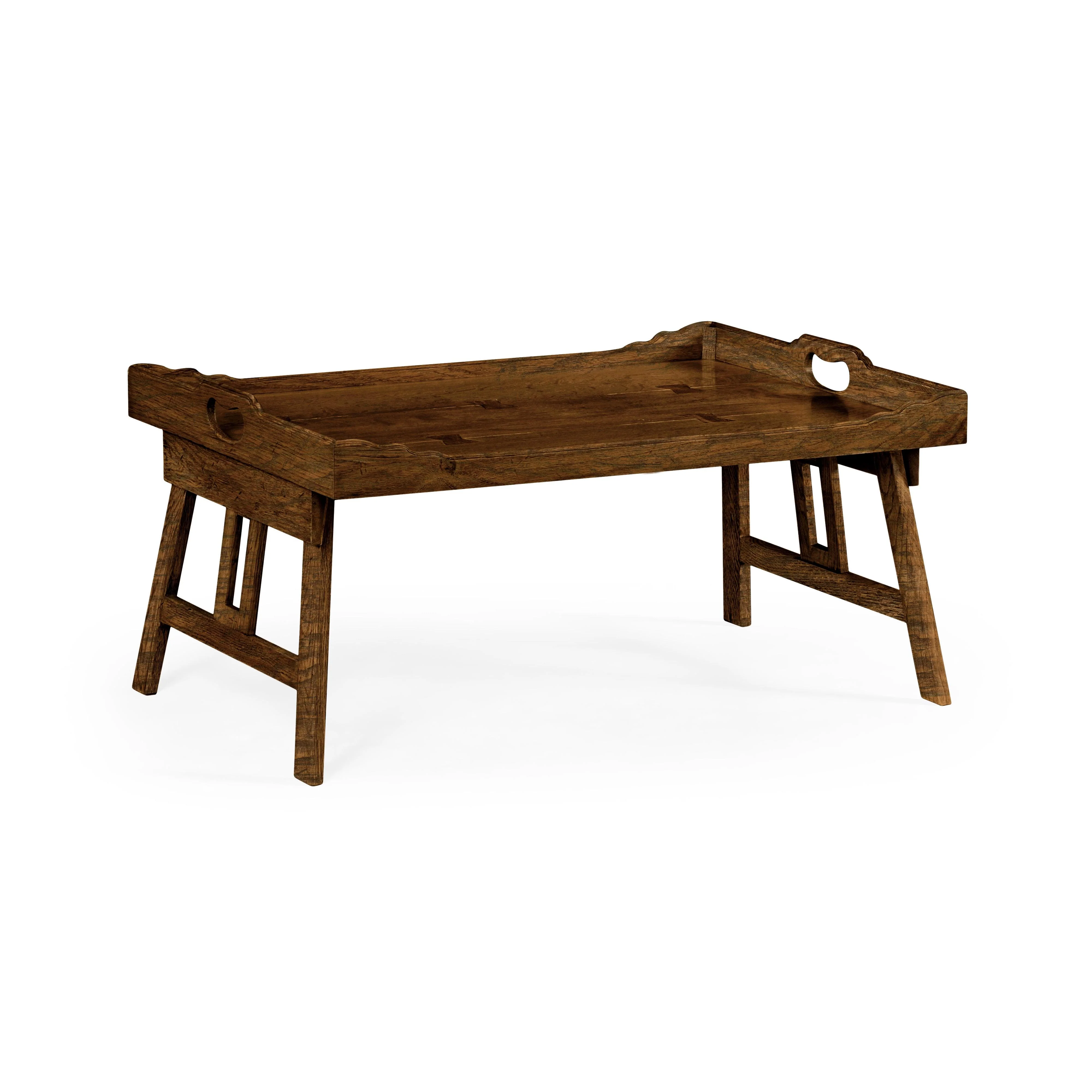 Buckingham Tudor Oak Breakfast Tray - Remutear