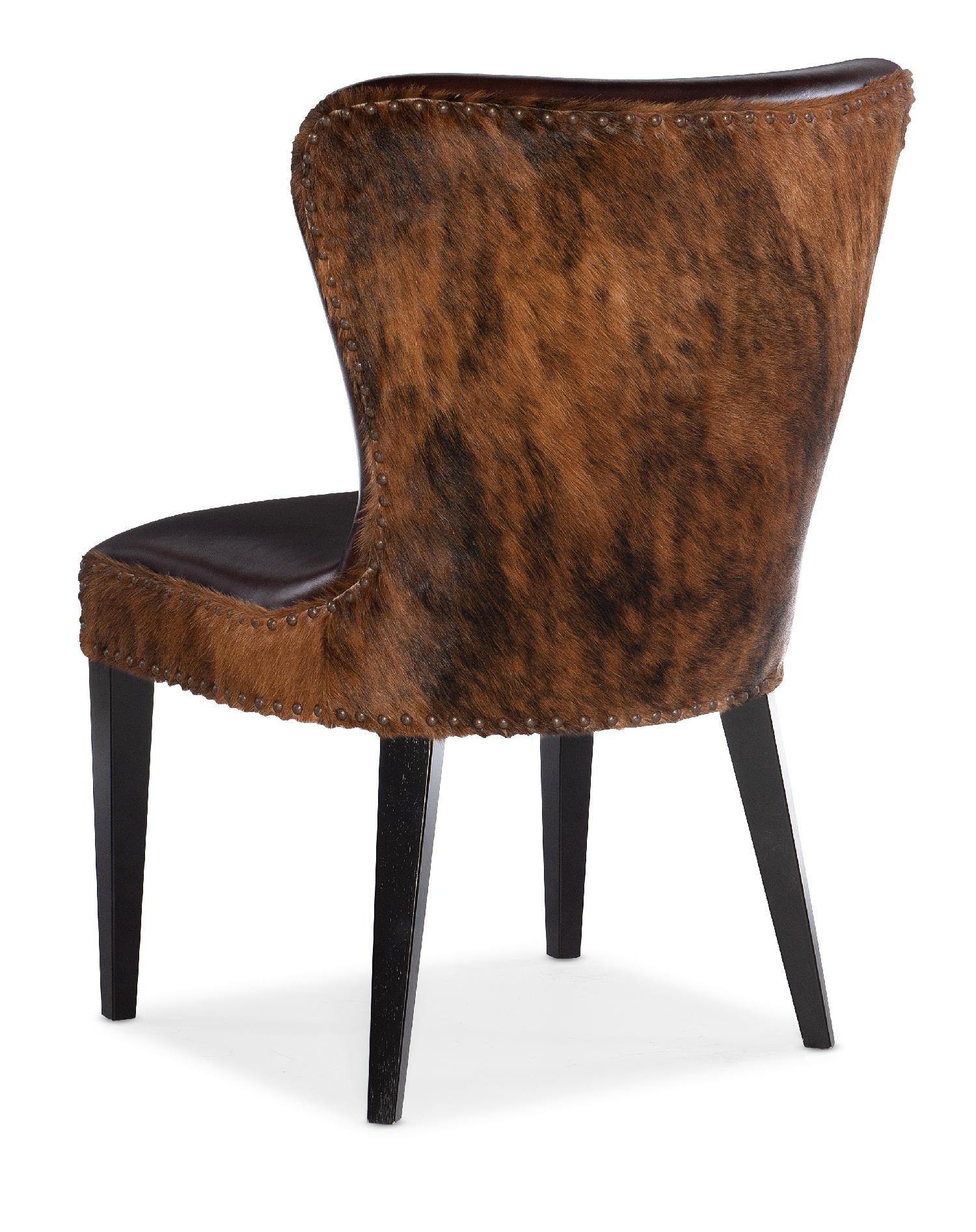Kale Accent Chair with Dark Brindle HOH - Set of 2 - Remutear