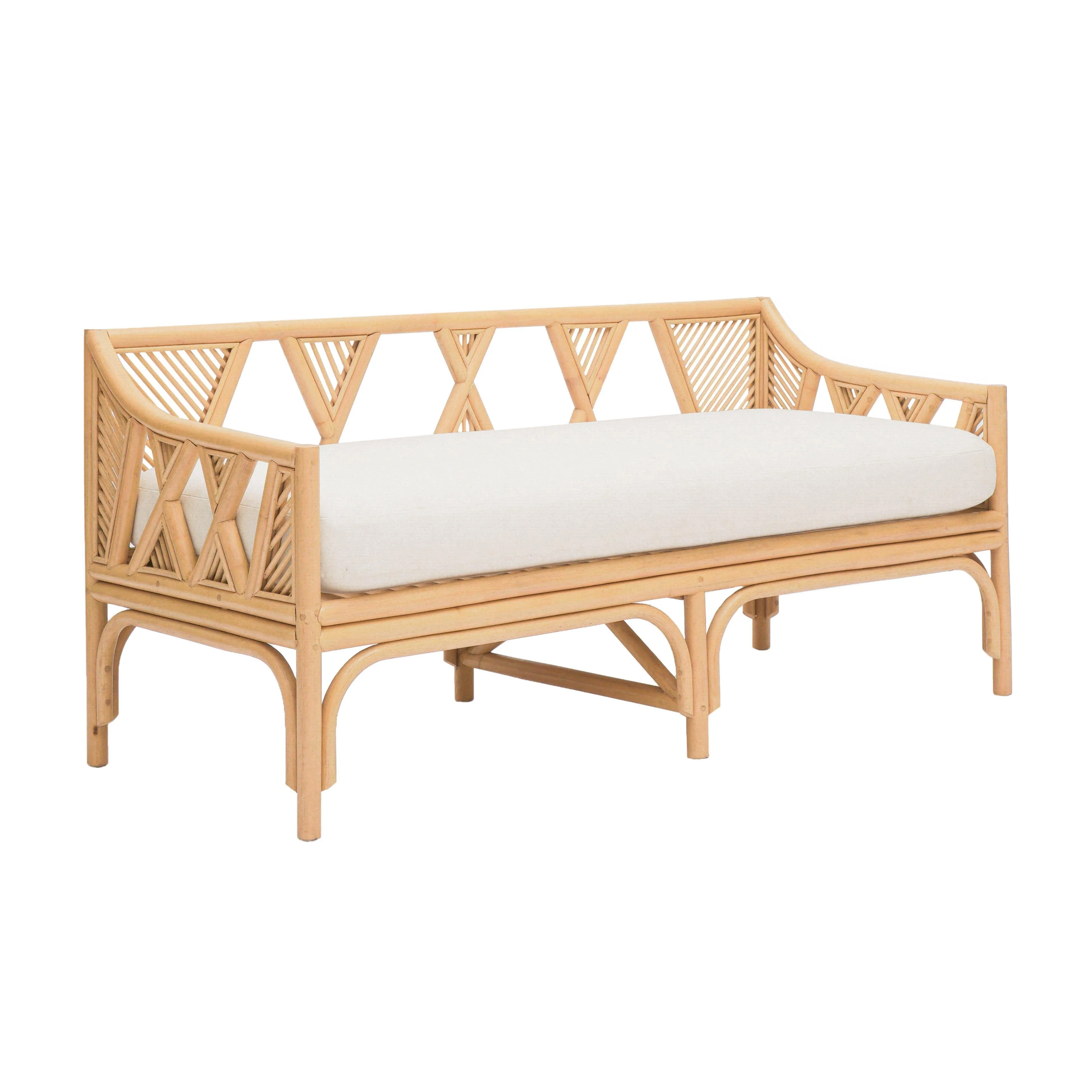 Jayla Natural Rattan Bench - Remutear