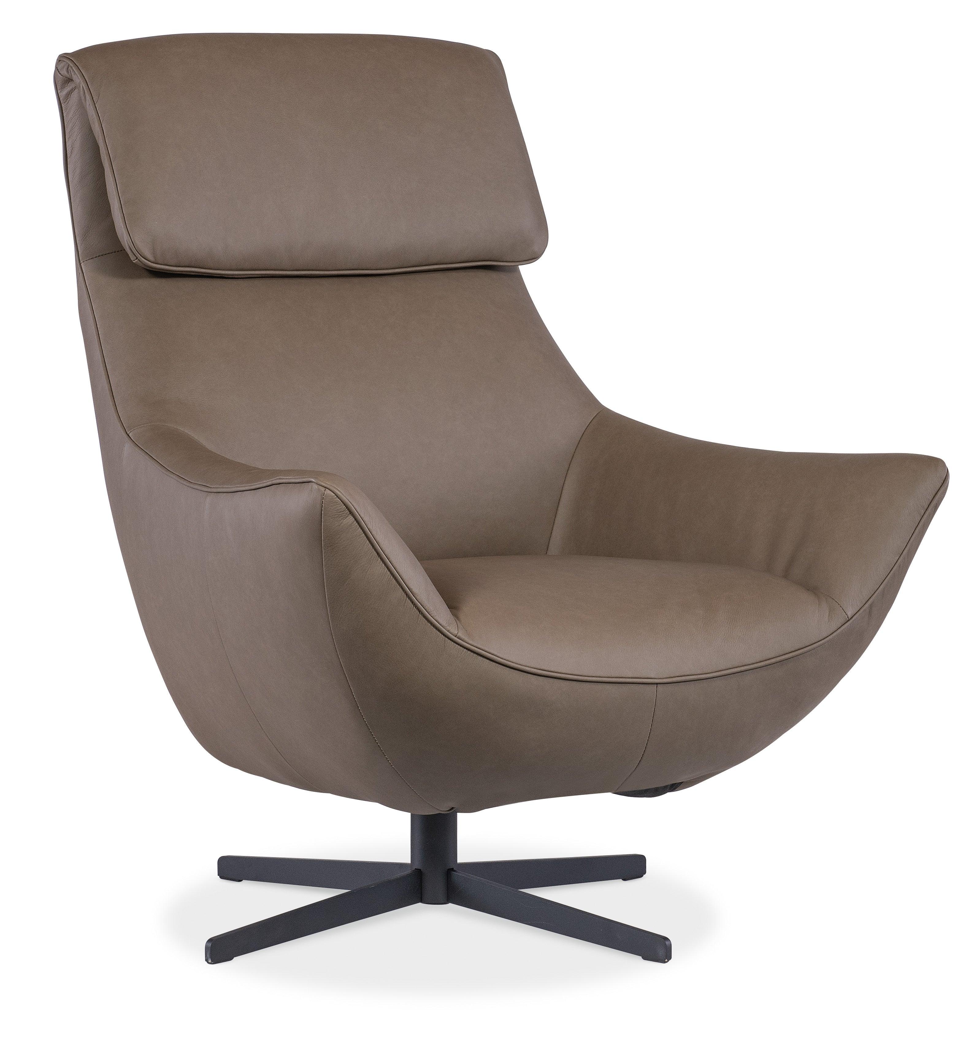 Hughes Swivel Chair - Brown - Remutear