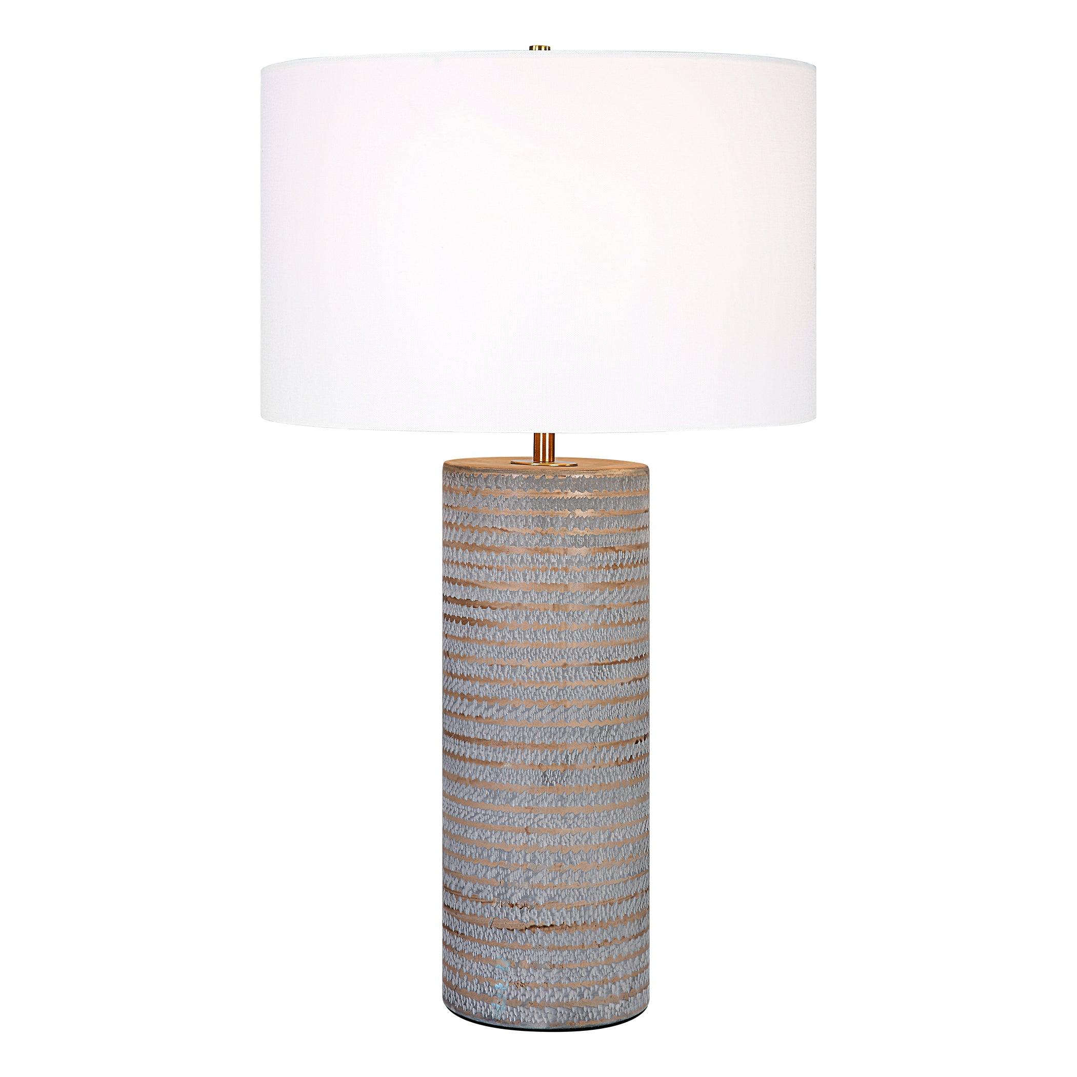 MONOLITH GRAY TABLE LAMP - Remutear