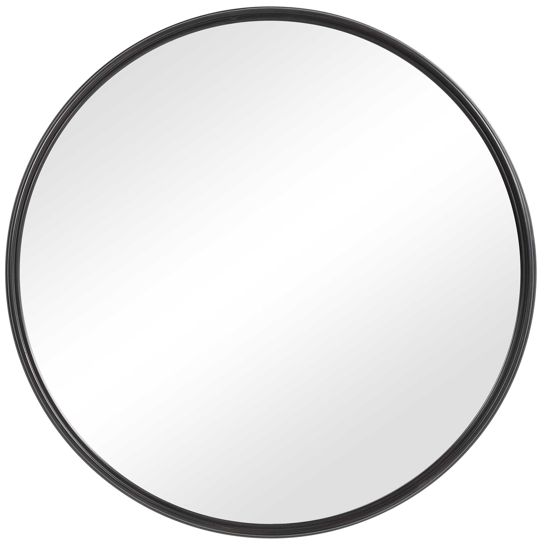 BELHAM ROUND IRON MIRROR - Remutear