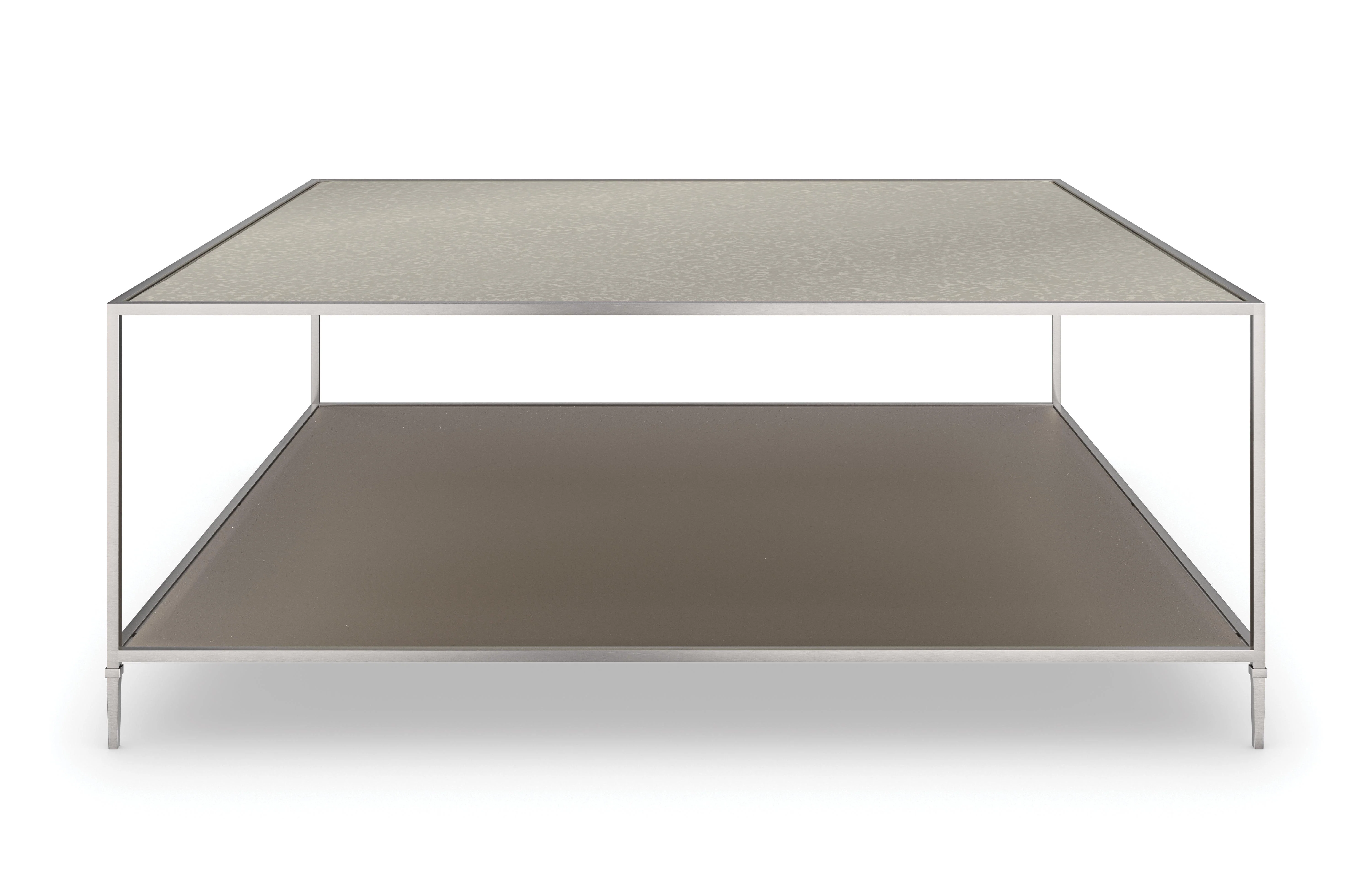 Classic Shimmer Square Cocktail Table - Remutear