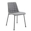 Elma Side Chair  Fabric with Matte Black Frame and Legs - Set Of 2 - Remutear