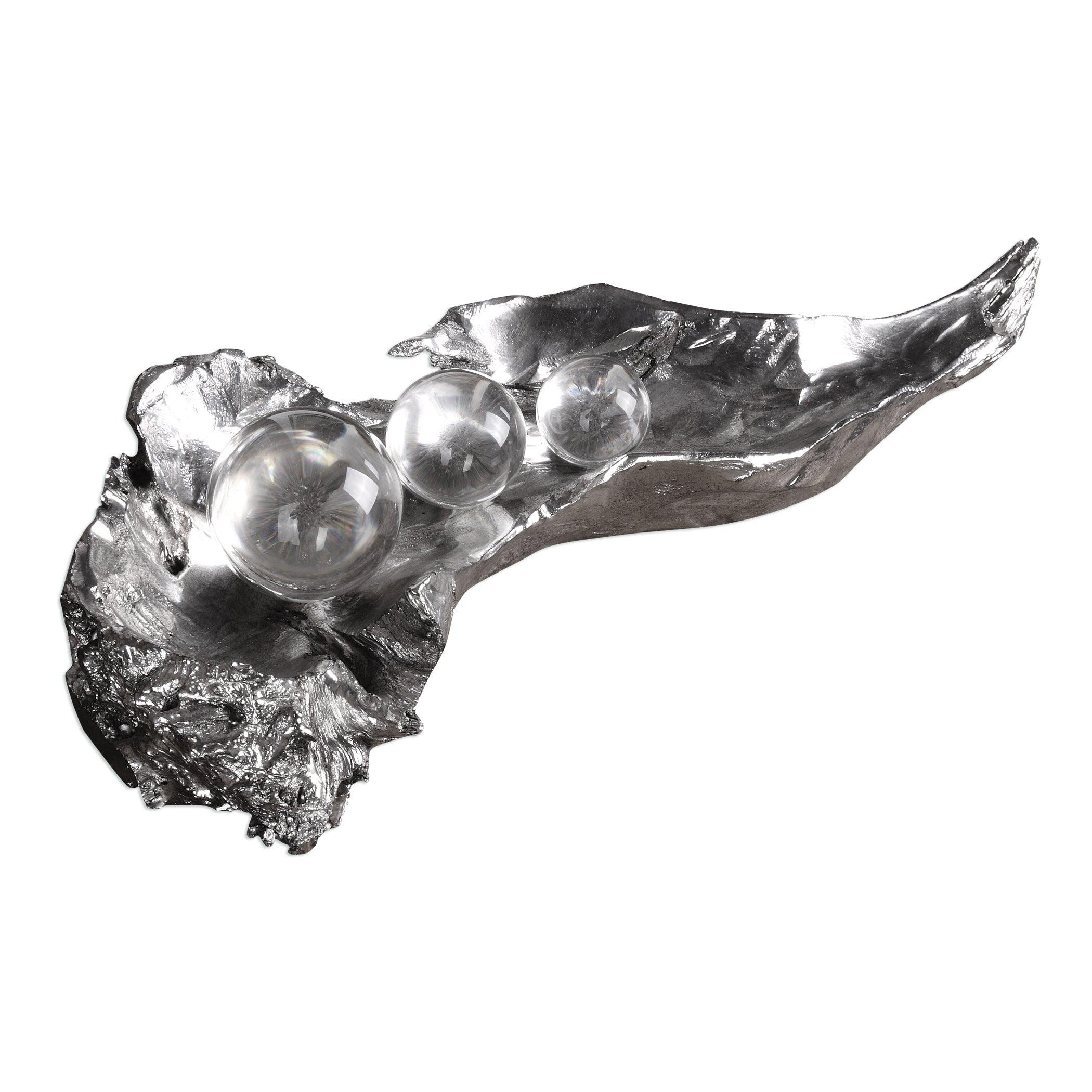 THREE PEAS IN A POD METALLIC SCULPTURE - Remutear