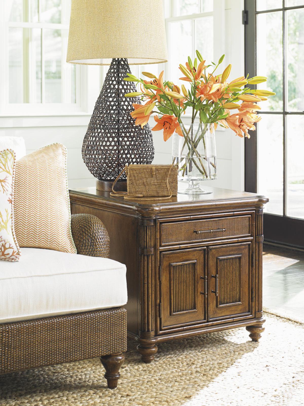 Bali Hai Mariner Storage End Table - Remutear