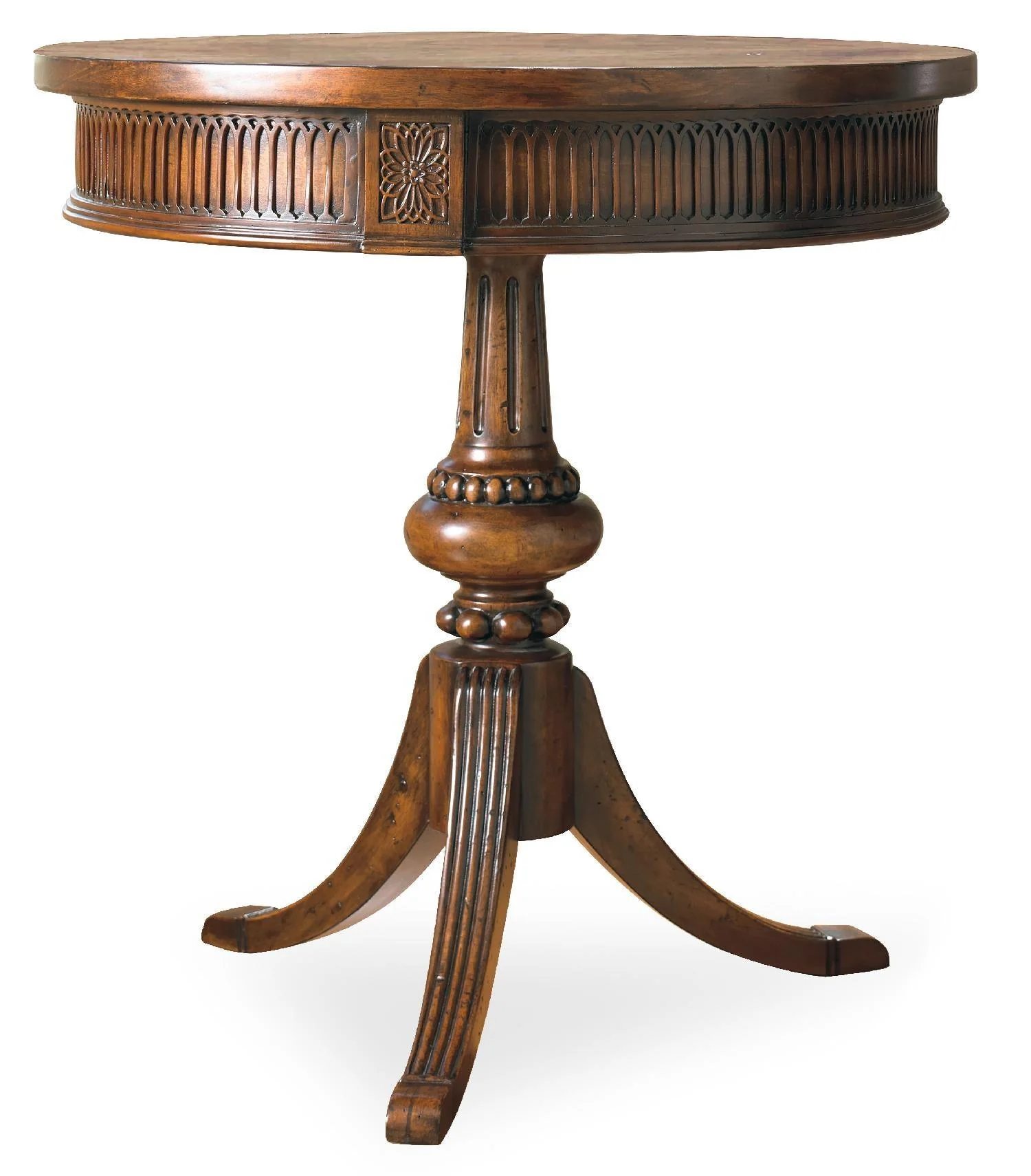 Round Pedestal Accent Table - Remutear