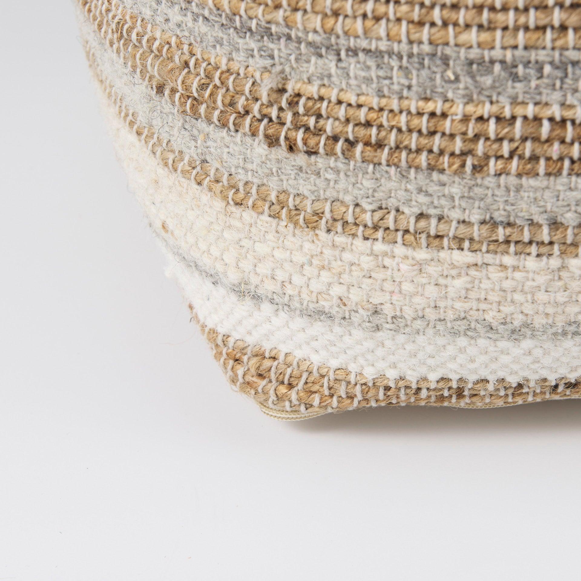 Aahana Hemp and Cotton Pouf - Remutear