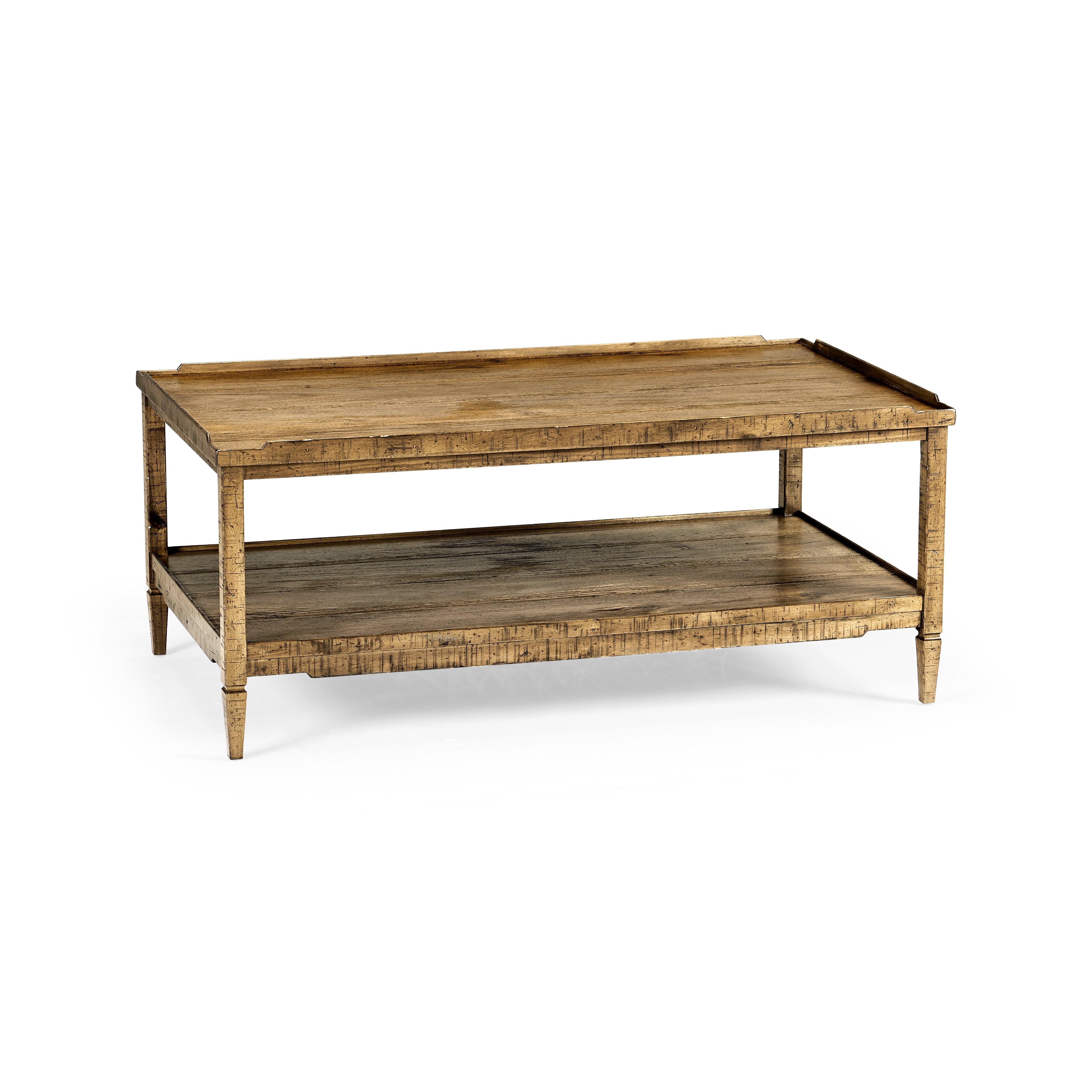 Casual Accents Medium Driftwood Cocktail Table - Remutear
