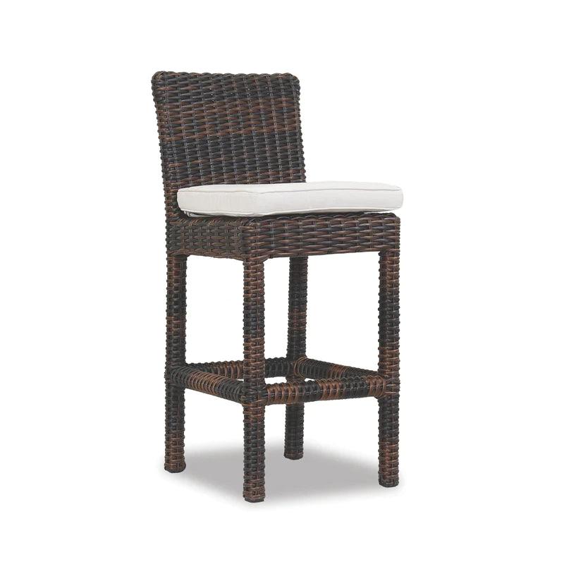 Montecito Counter Stool in Canvas Flax w/ Self Welt - Remutear