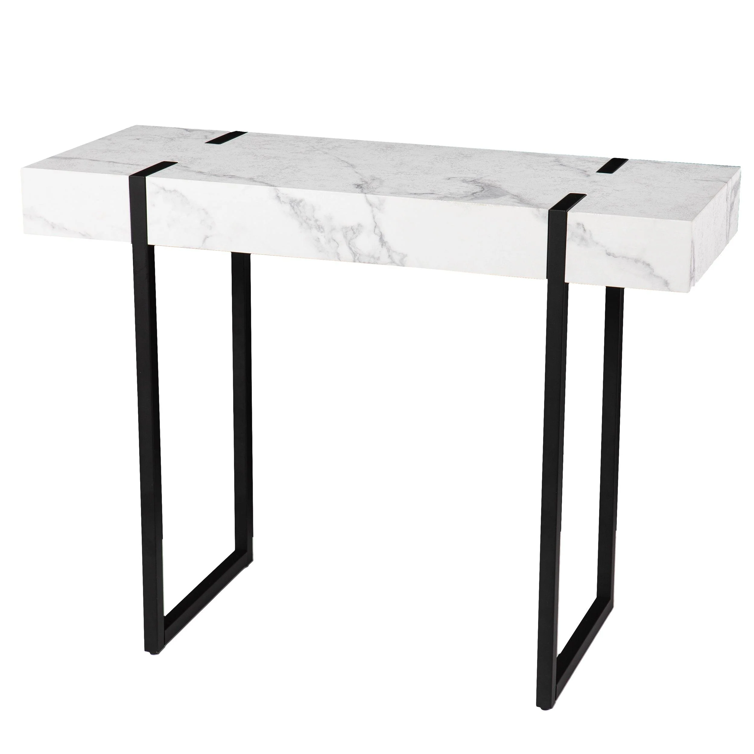 Rangley Modern Faux Marble Console Table - Remutear