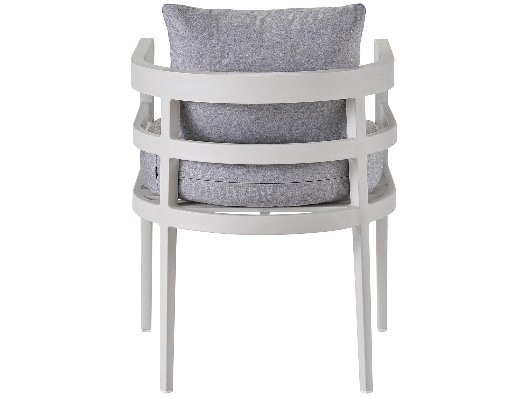 Outdoor Aluminum Barrel Back Dining Chair - Remutear